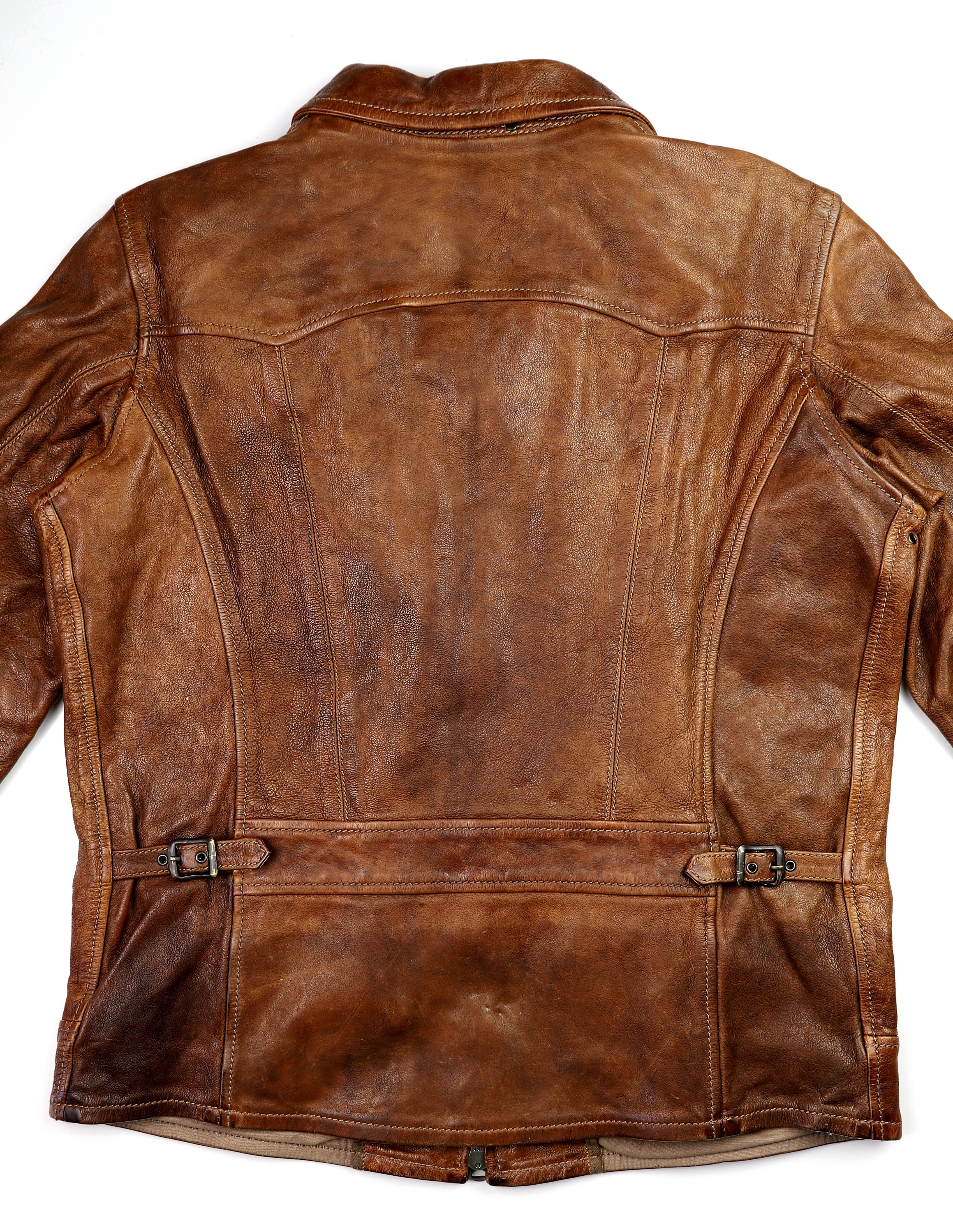 Thedi Aegean Half Belt, size Large, Light Brown Buffalo