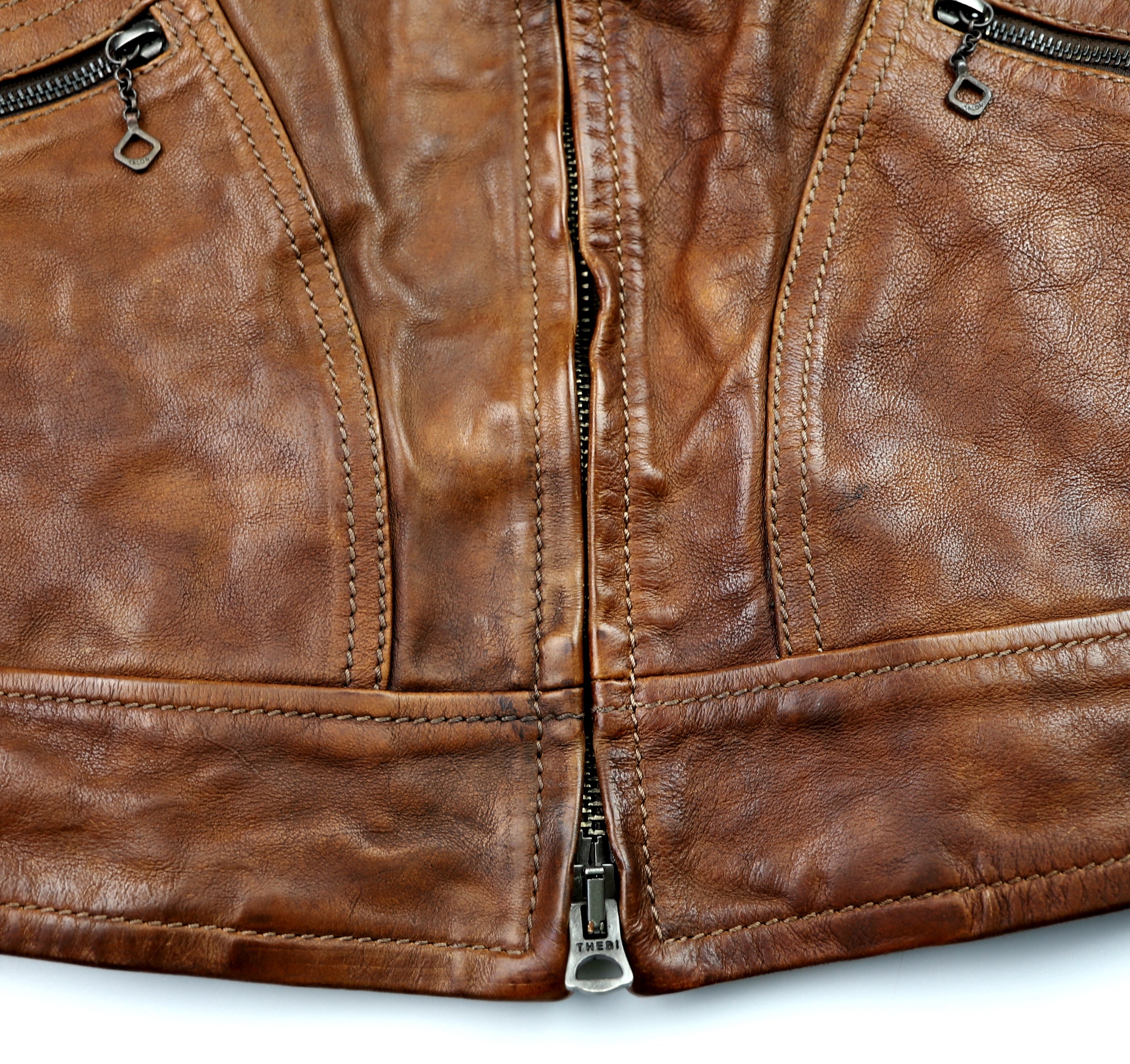 Thedi Aegean Half Belt, size Large, Light Brown Buffalo