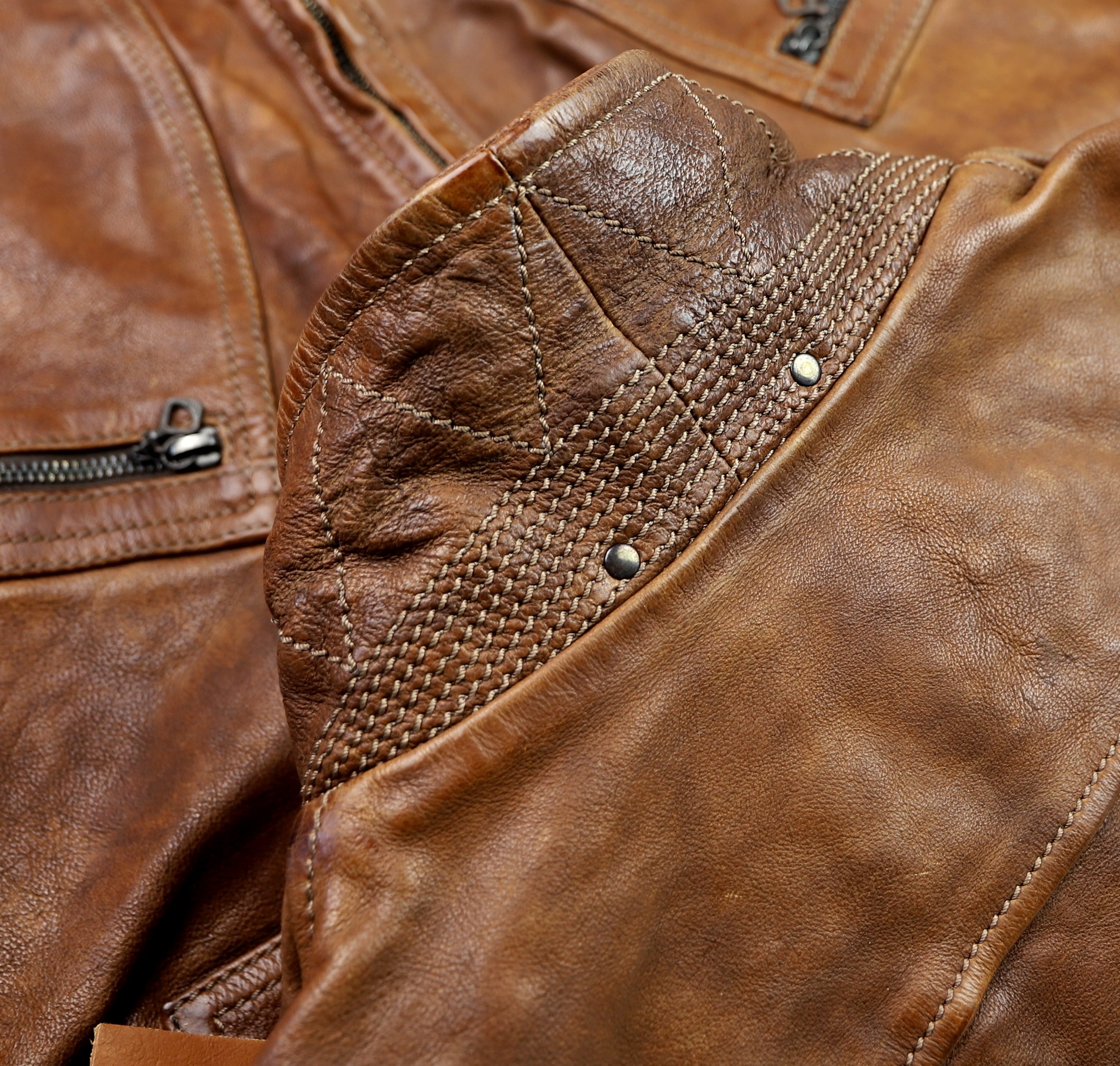 Thedi Aegean Half Belt, size Large, Light Brown Buffalo