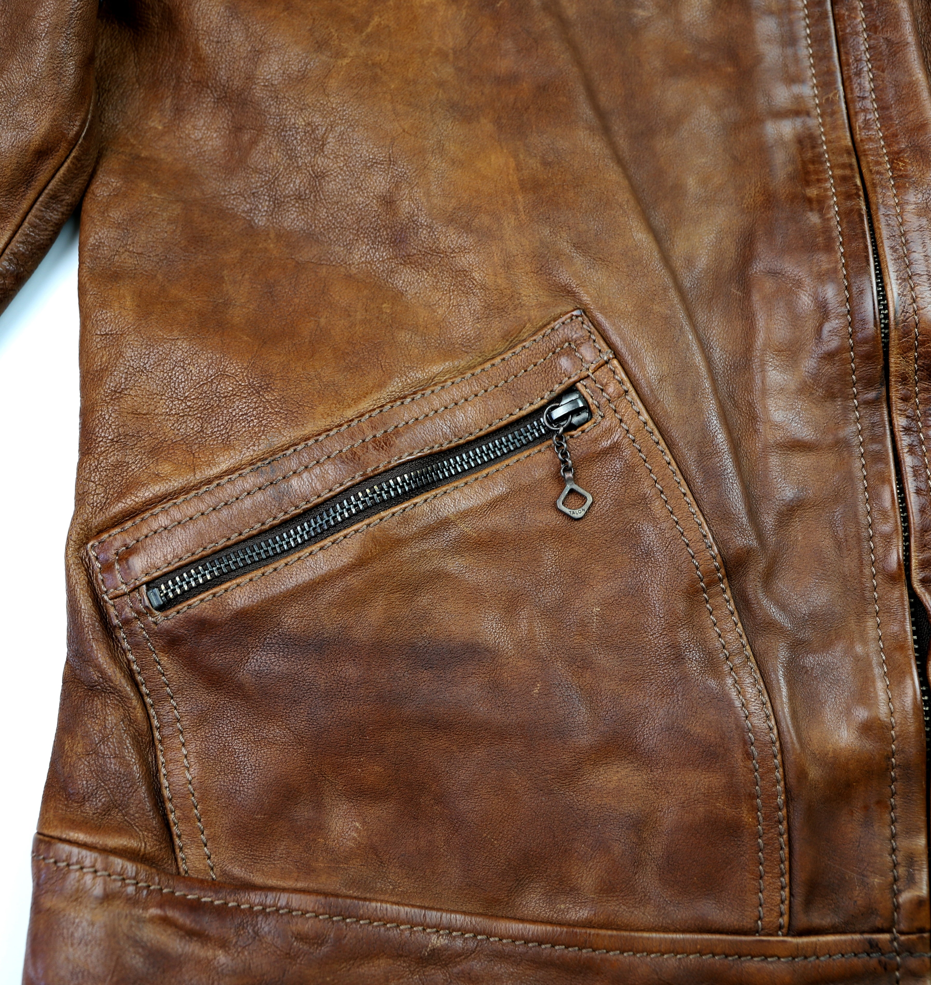 Thedi Aegean Half Belt, size Large, Light Brown Buffalo