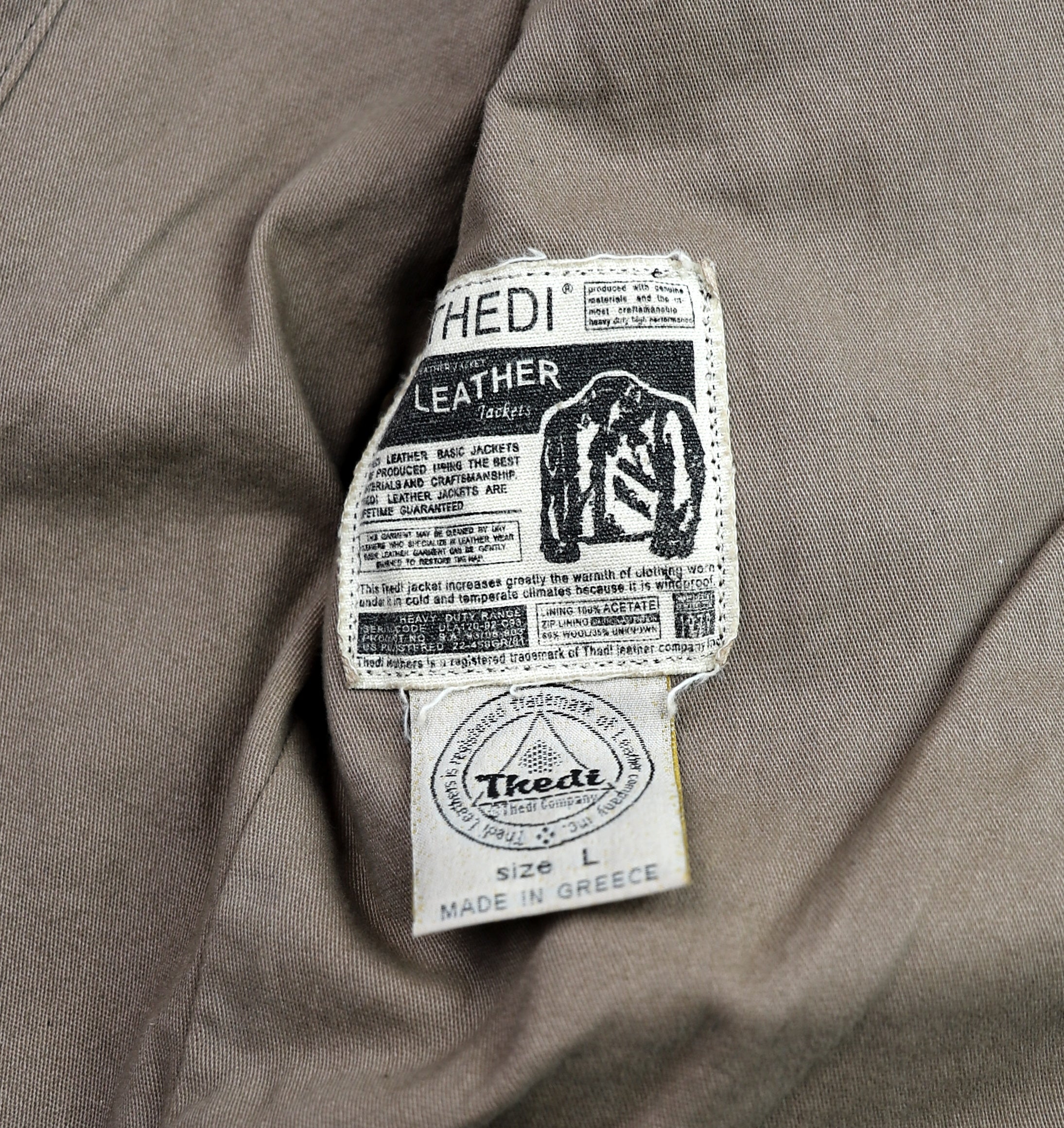 Thedi Aegean Half Belt, size Large, Light Brown Buffalo