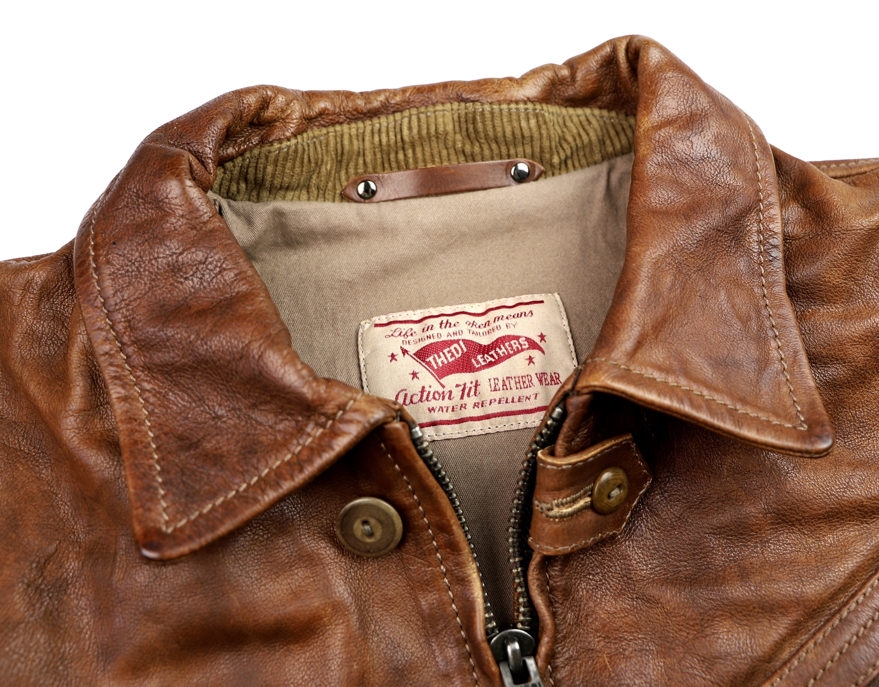 Thedi Aegean Half Belt, size Large, Light Brown Buffalo