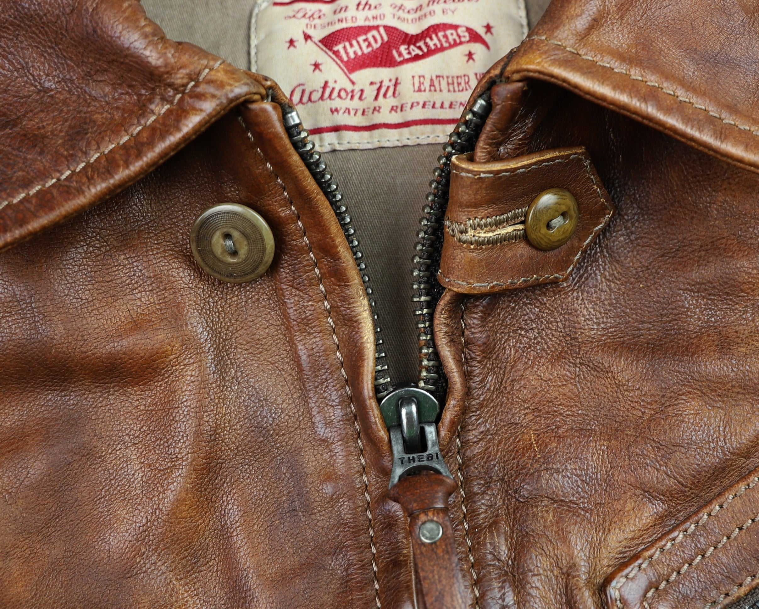 Thedi Aegean Half Belt, size Large, Light Brown Buffalo