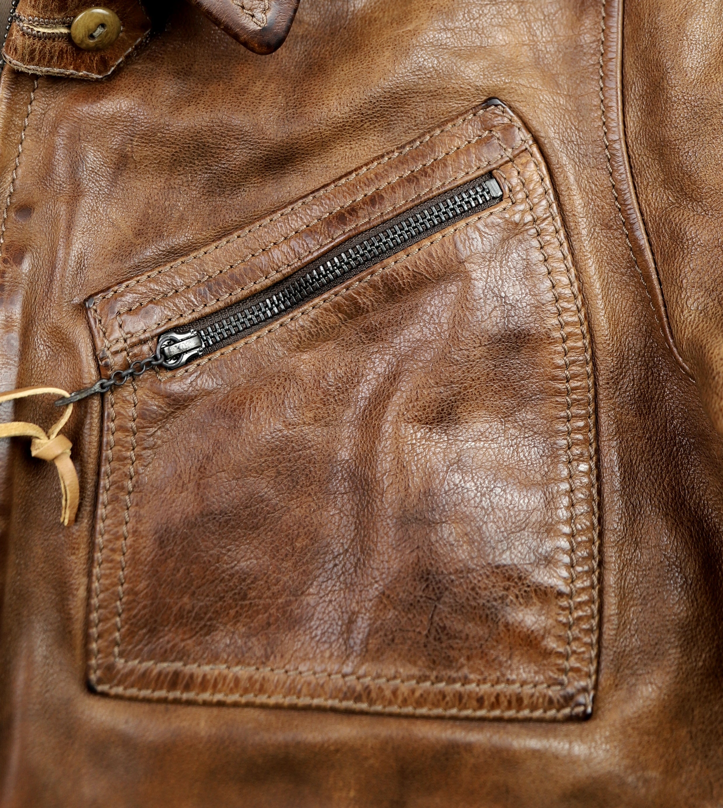 Thedi Aegean Half Belt, size XL, Light Brown Buffalo