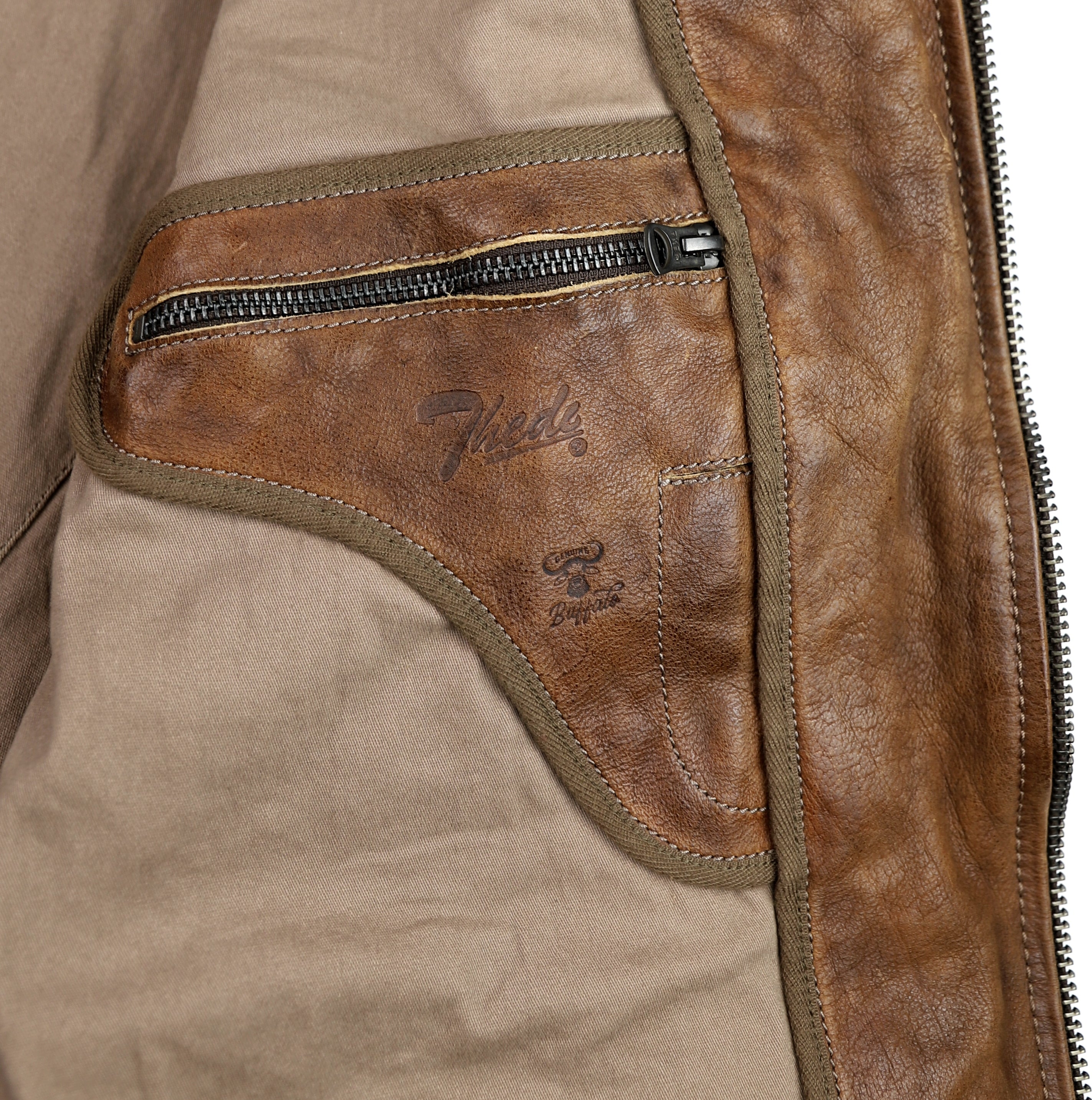 Thedi Aegean Half Belt, size XL, Light Brown Buffalo