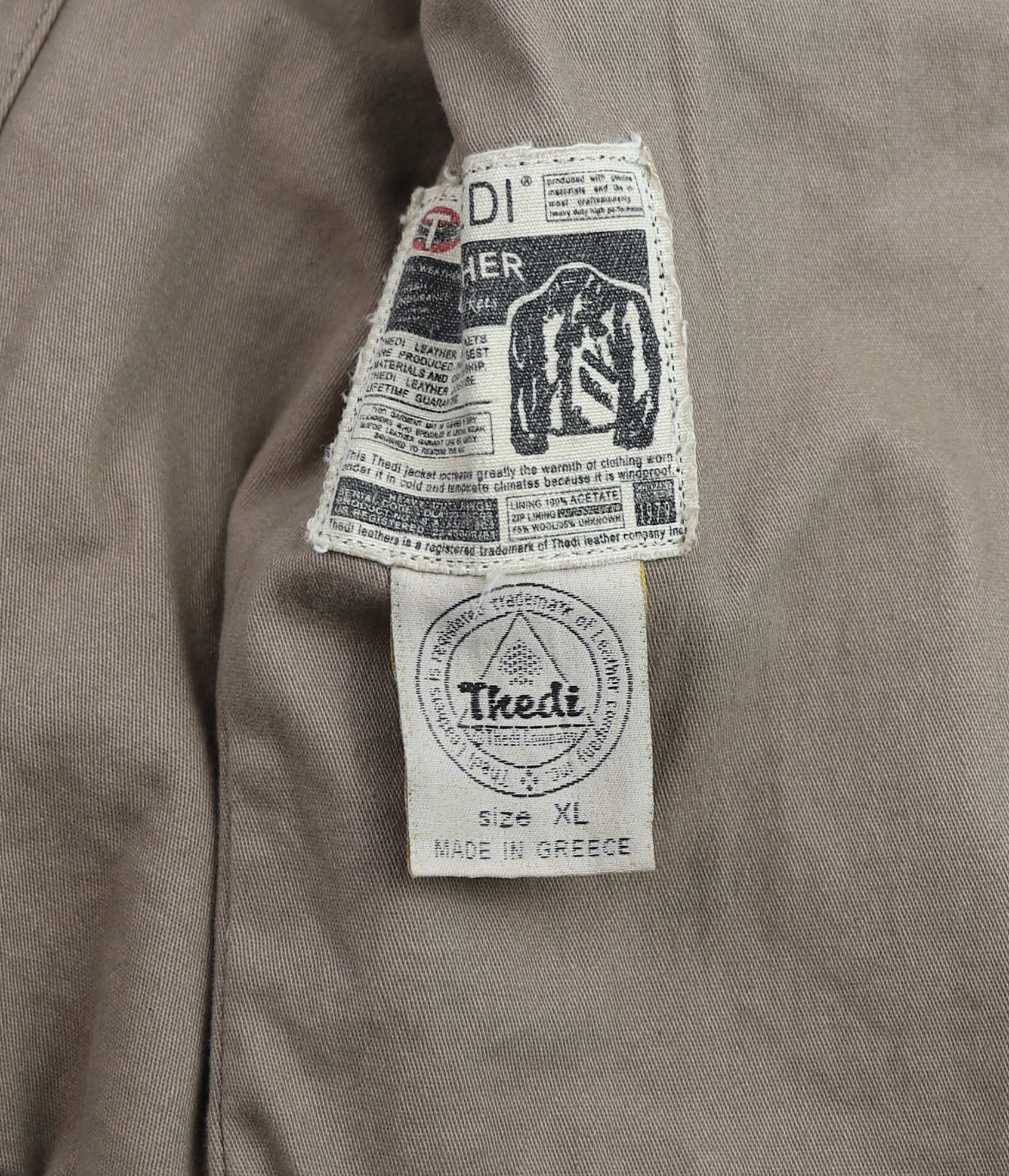 Thedi Aegean Half Belt, size XL, Light Brown Buffalo