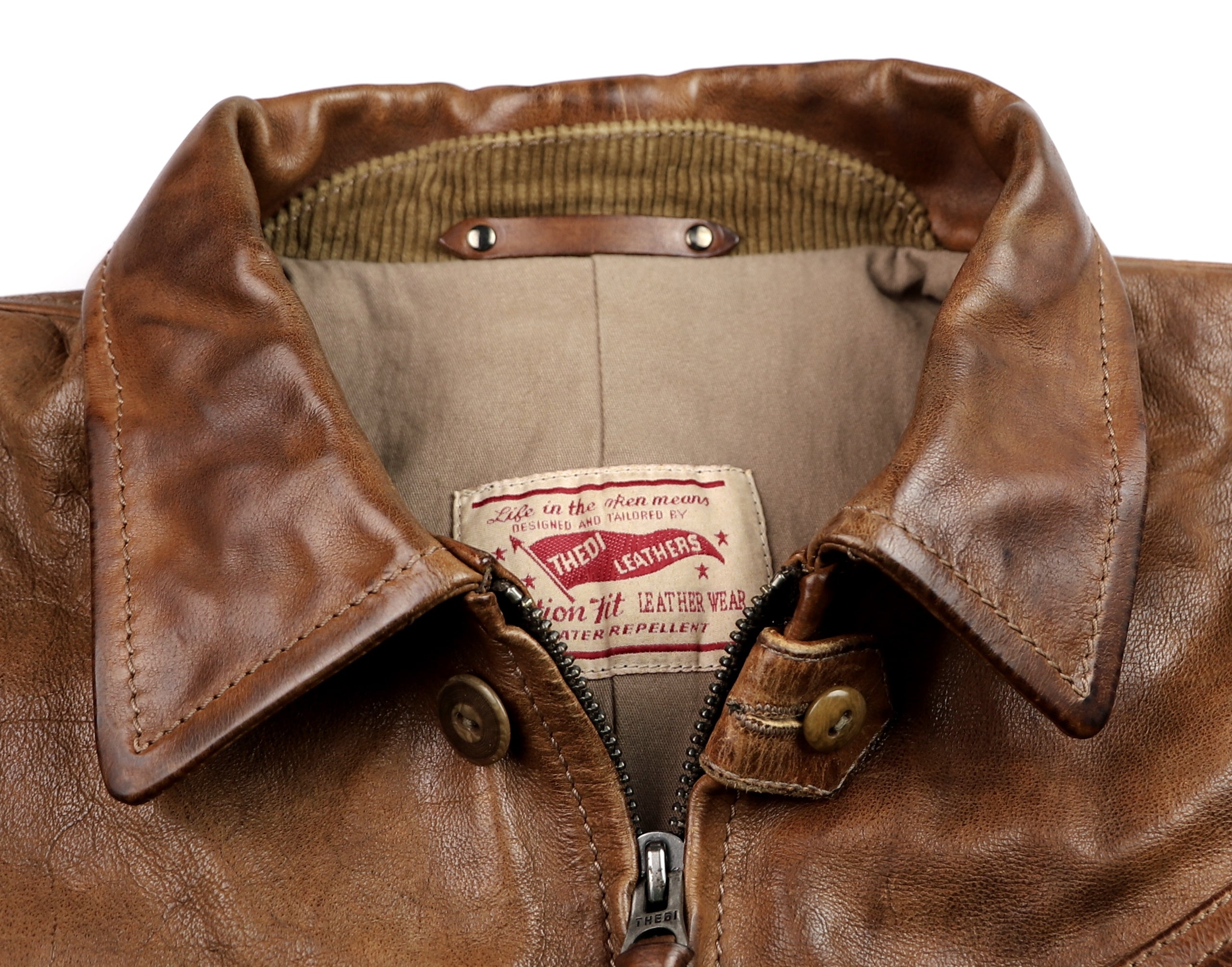 Thedi Aegean Half Belt, size XL, Light Brown Buffalo