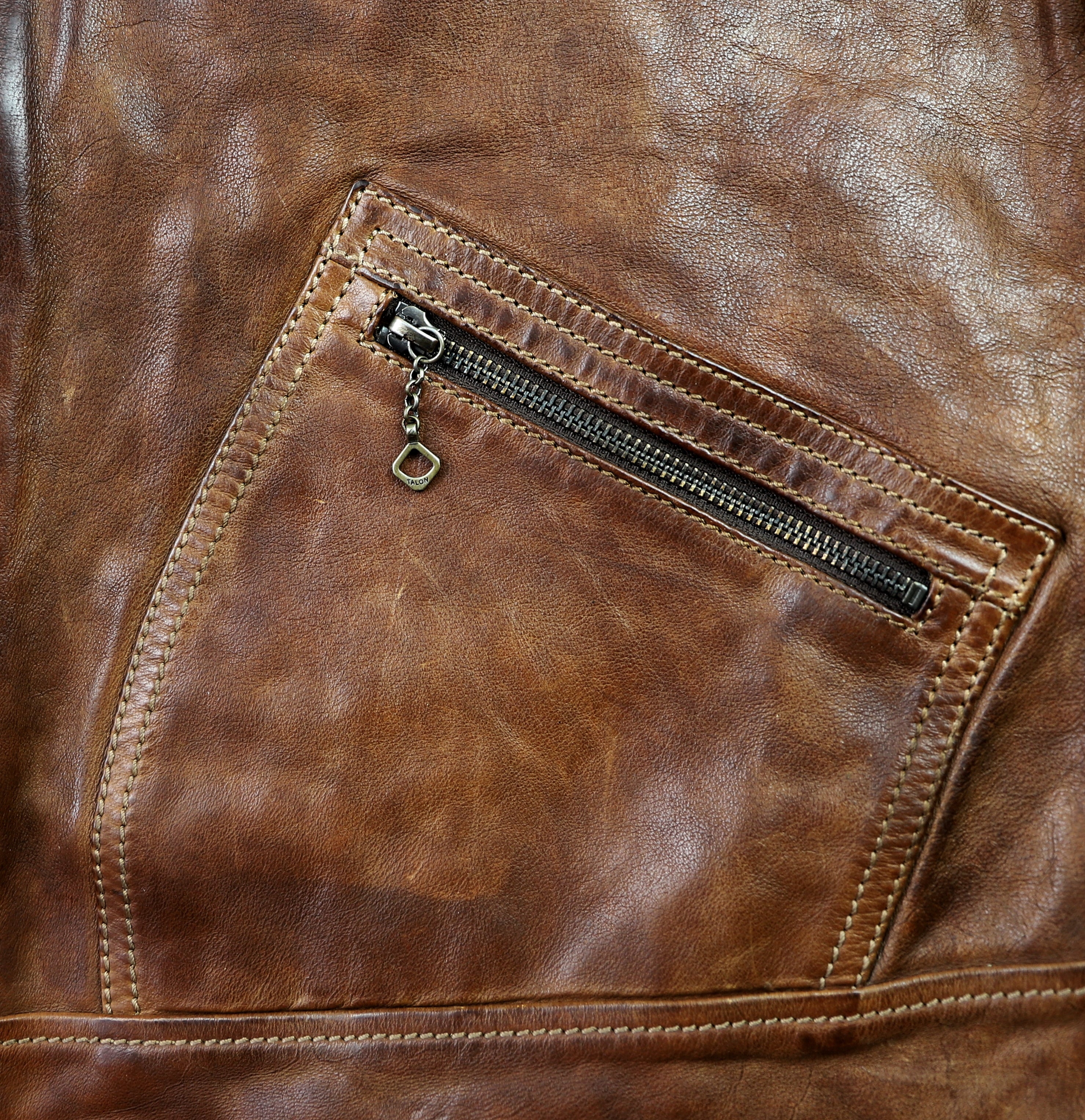 Thedi Aegean Half Belt, size XL, Light Brown Buffalo