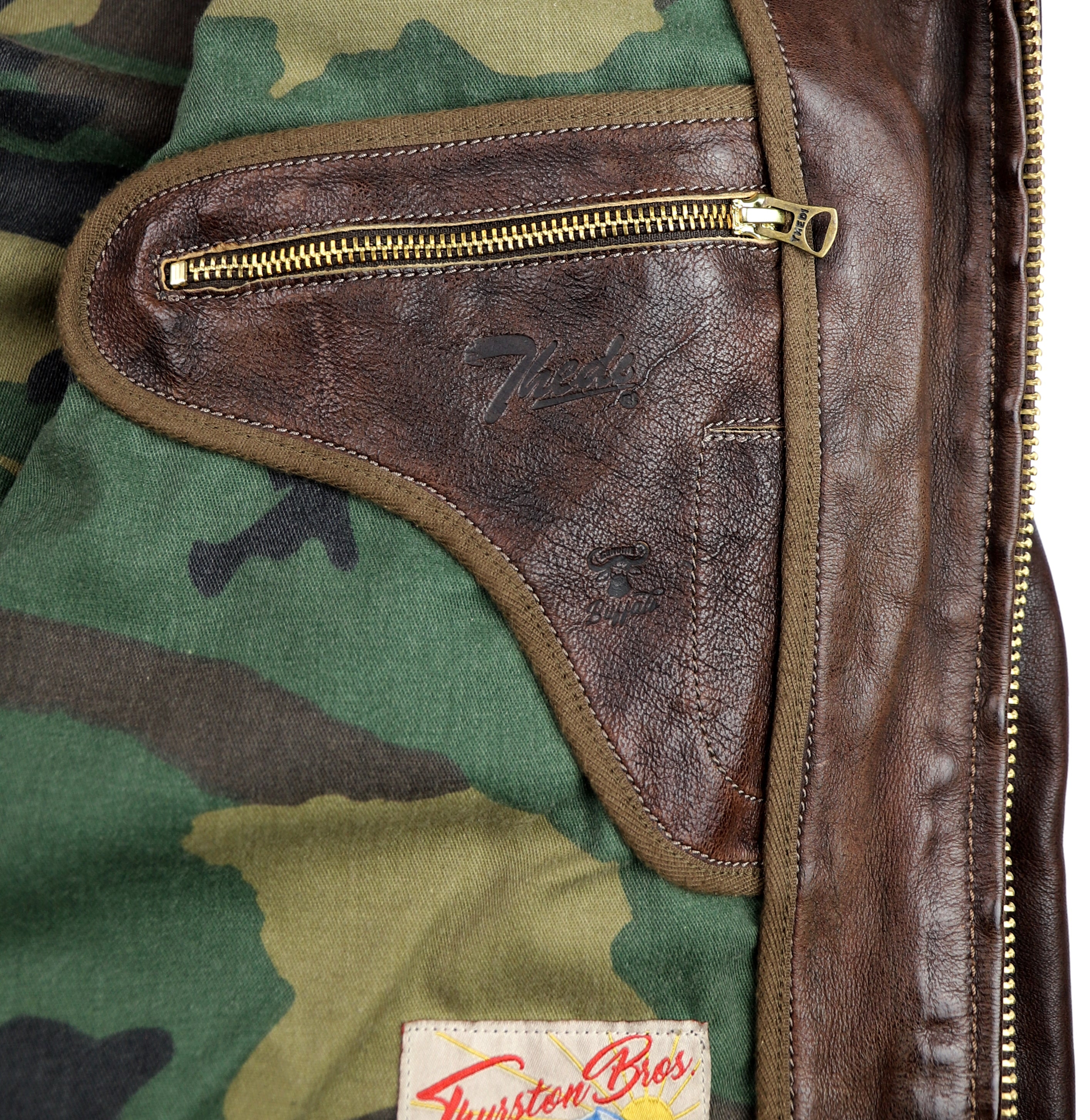 Thedi Atlas Deluxe Half Belt, size XXL, Hand Dyed Cocoa Buffalo