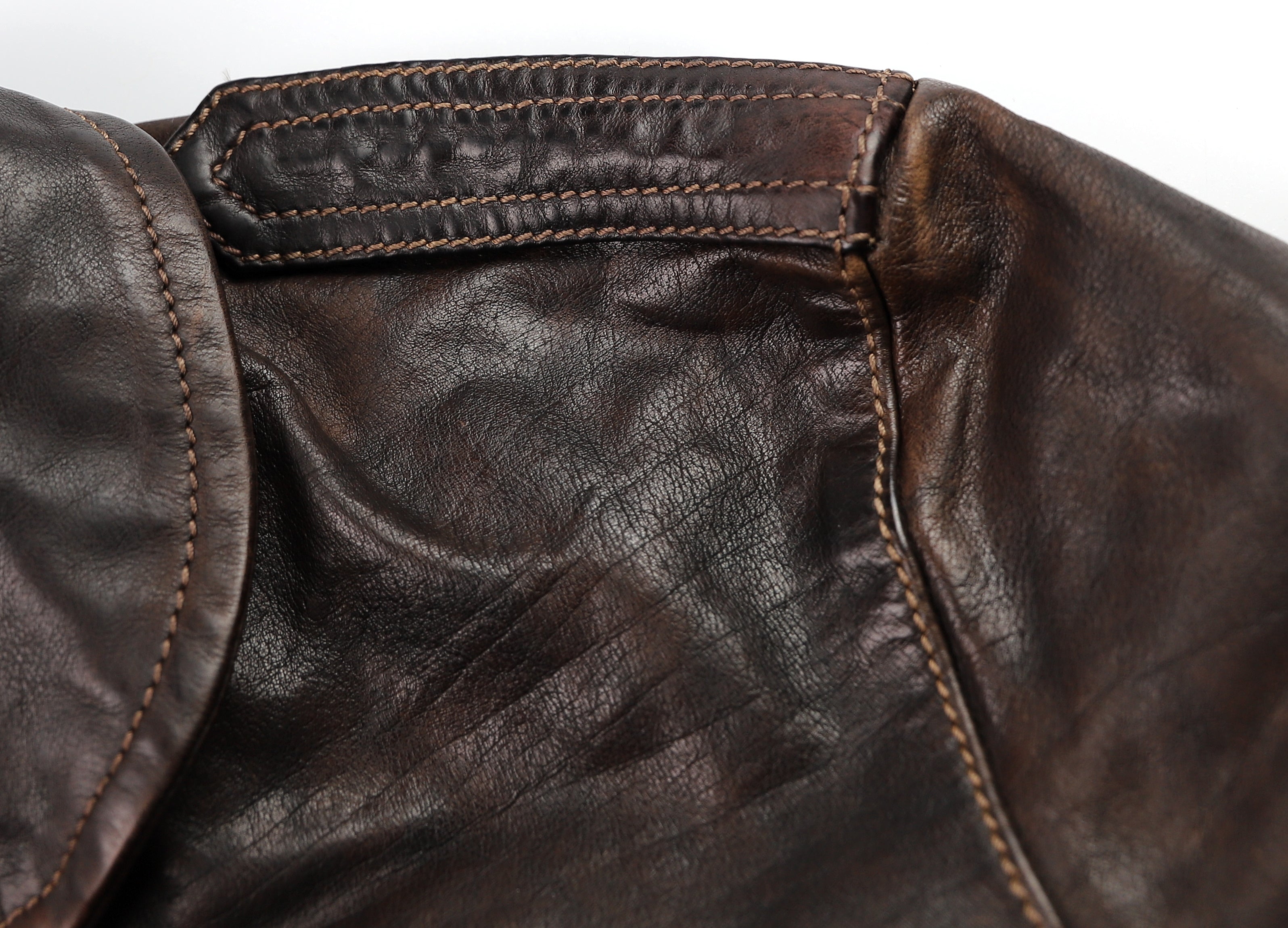 Thedi Atlas Deluxe Half Belt, size XXL, Hand Dyed Cocoa Buffalo