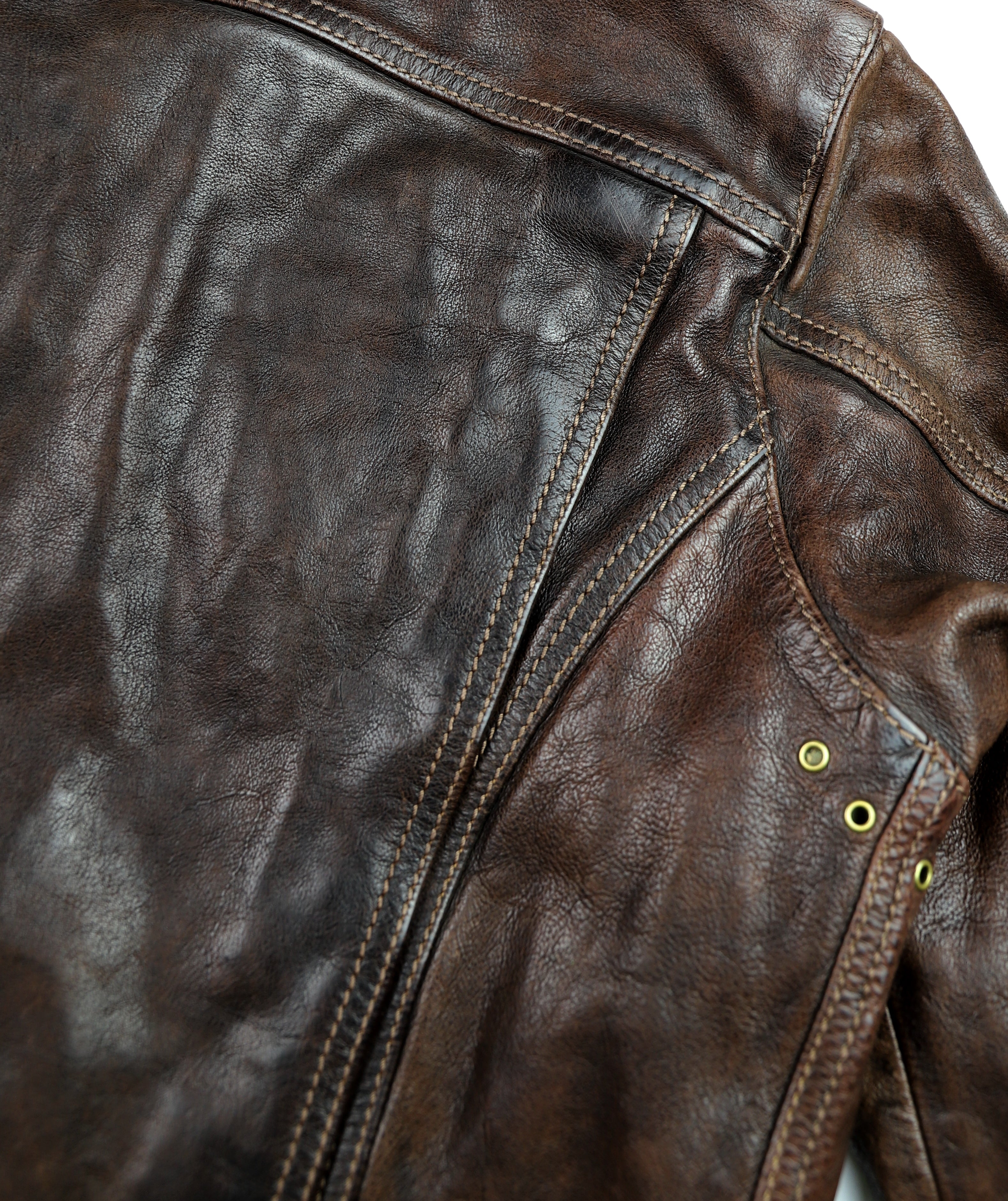 Thedi Atlas Deluxe Half Belt, size Large, Hand Dyed Cocoa Buffalo