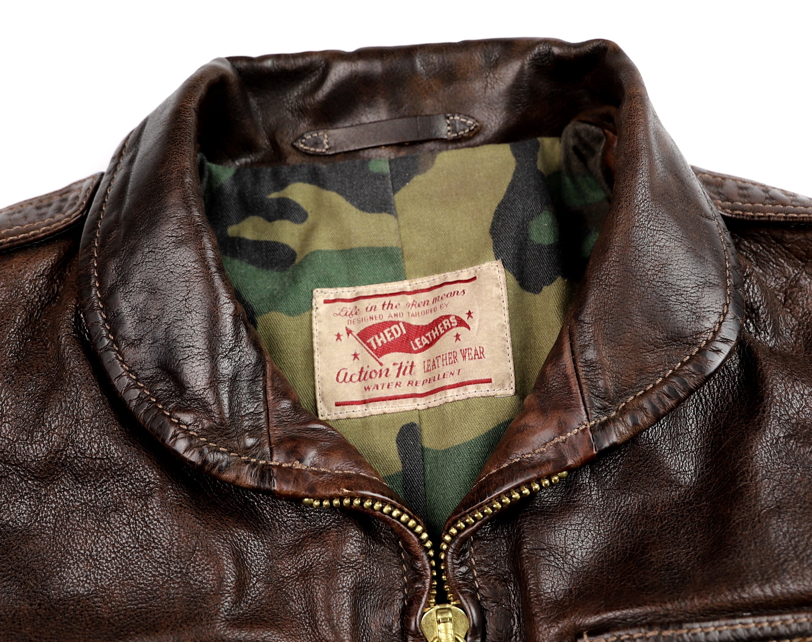 Thedi Atlas Deluxe Half Belt, size Large, Hand Dyed Cocoa Buffalo