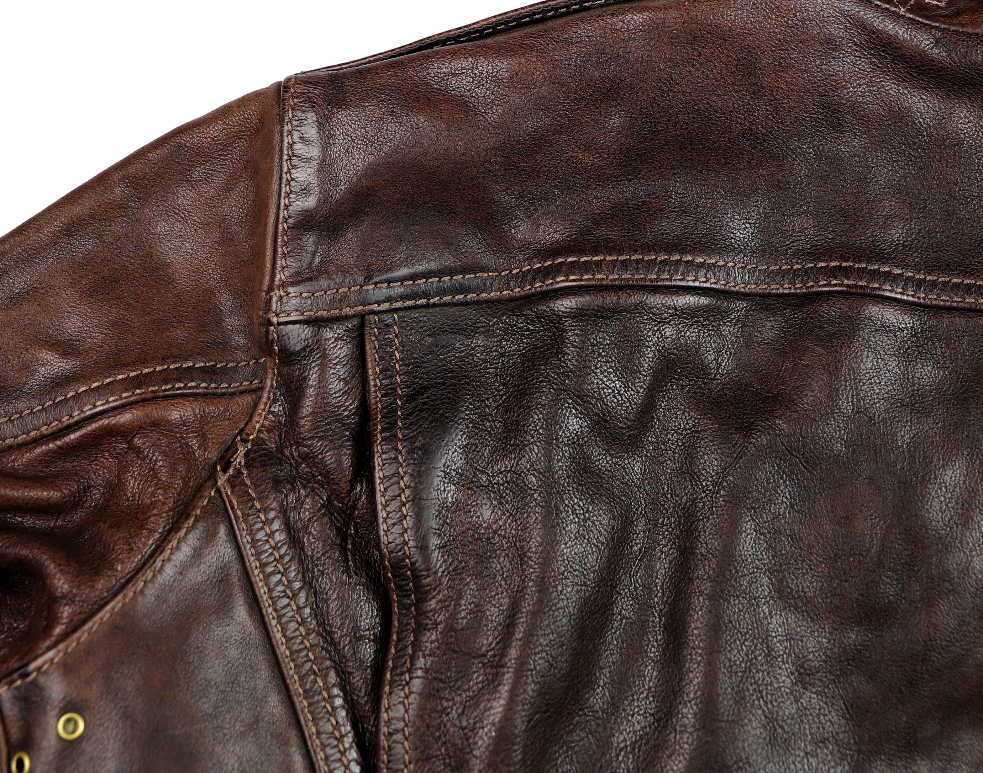 Thedi Atlas Deluxe Half Belt, size Large, Hand Dyed Cocoa Buffalo