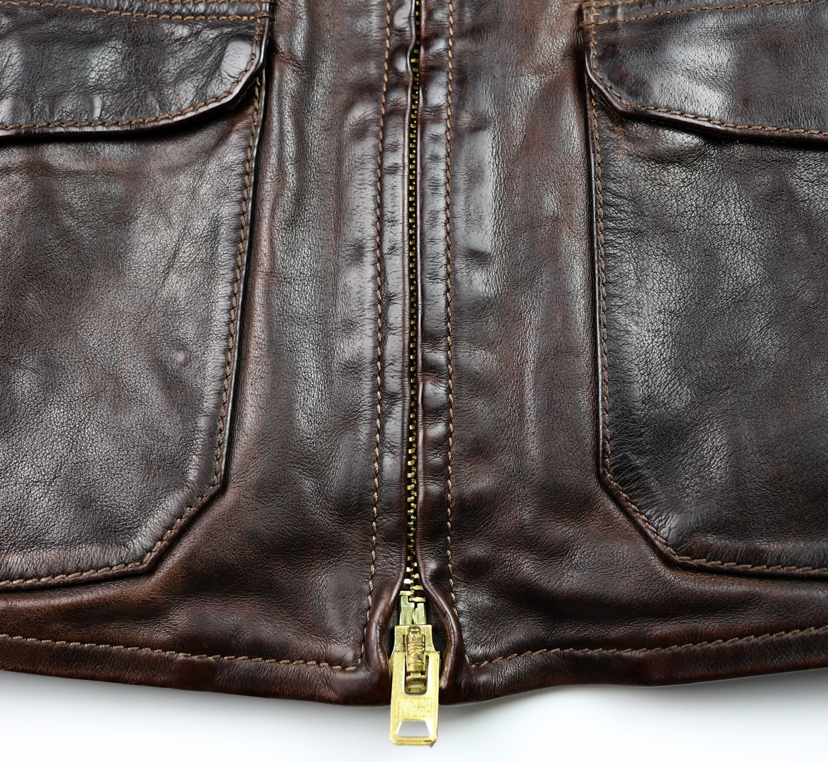 Thedi Atlas Deluxe Half Belt, size Large, Hand Dyed Cocoa Buffalo