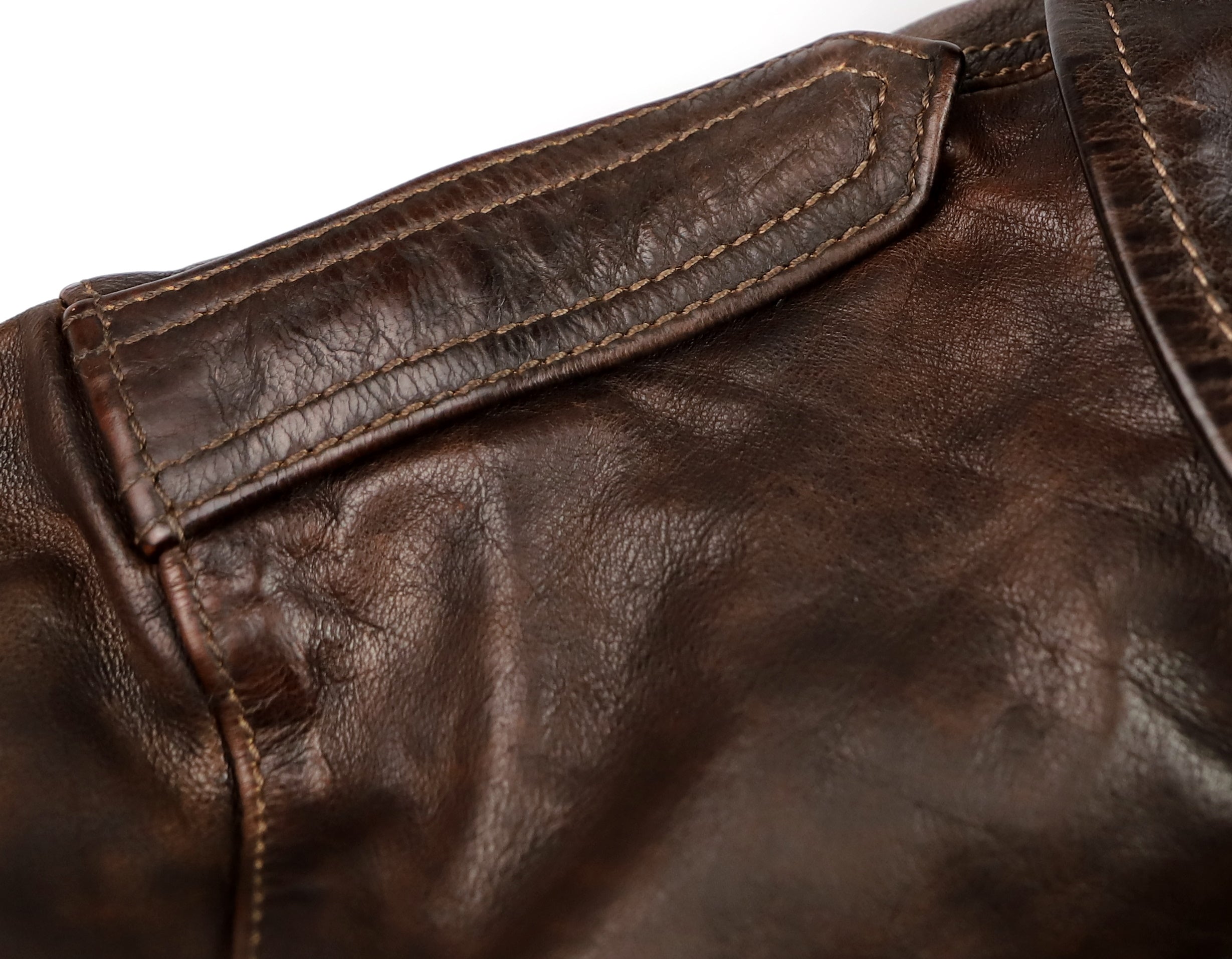 Thedi Atlas Deluxe Half Belt, size Large, Hand Dyed Cocoa Buffalo