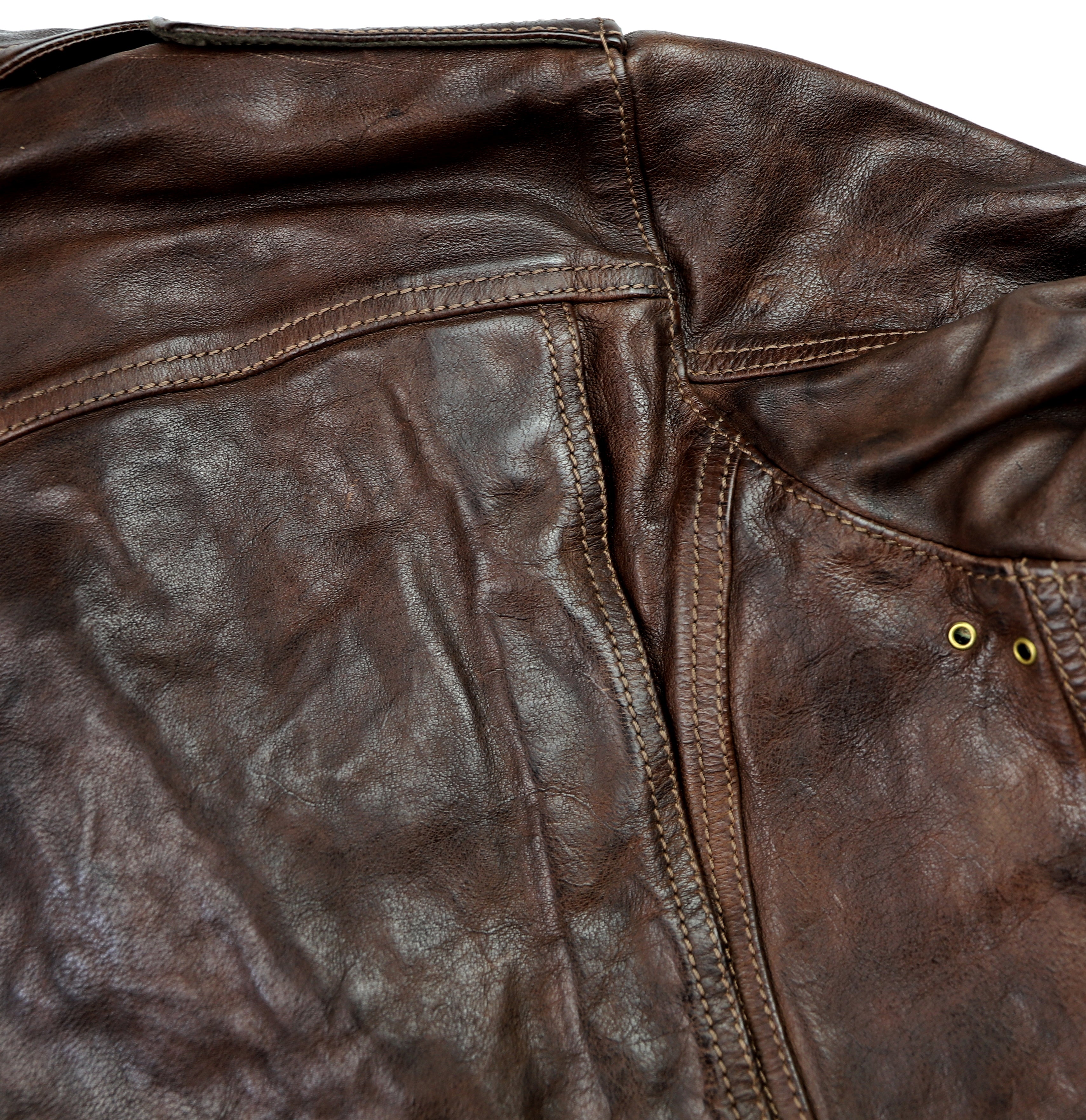 Thedi Atlas Deluxe Half Belt, size Large, Hand Dyed Cocoa Buffalo