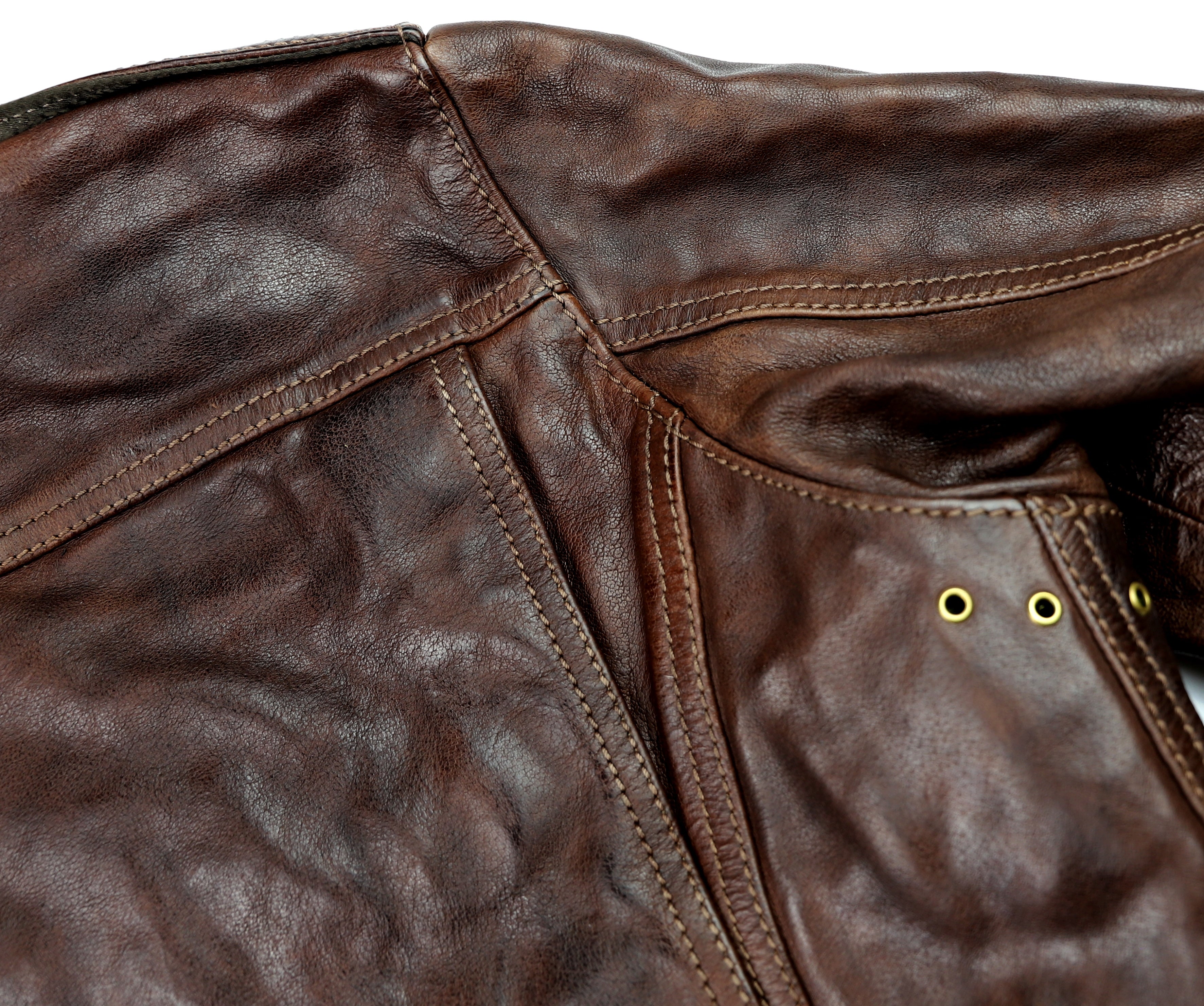 Thedi Atlas Deluxe Half Belt, size Medium, Hand Dyed Cocoa Buffalo