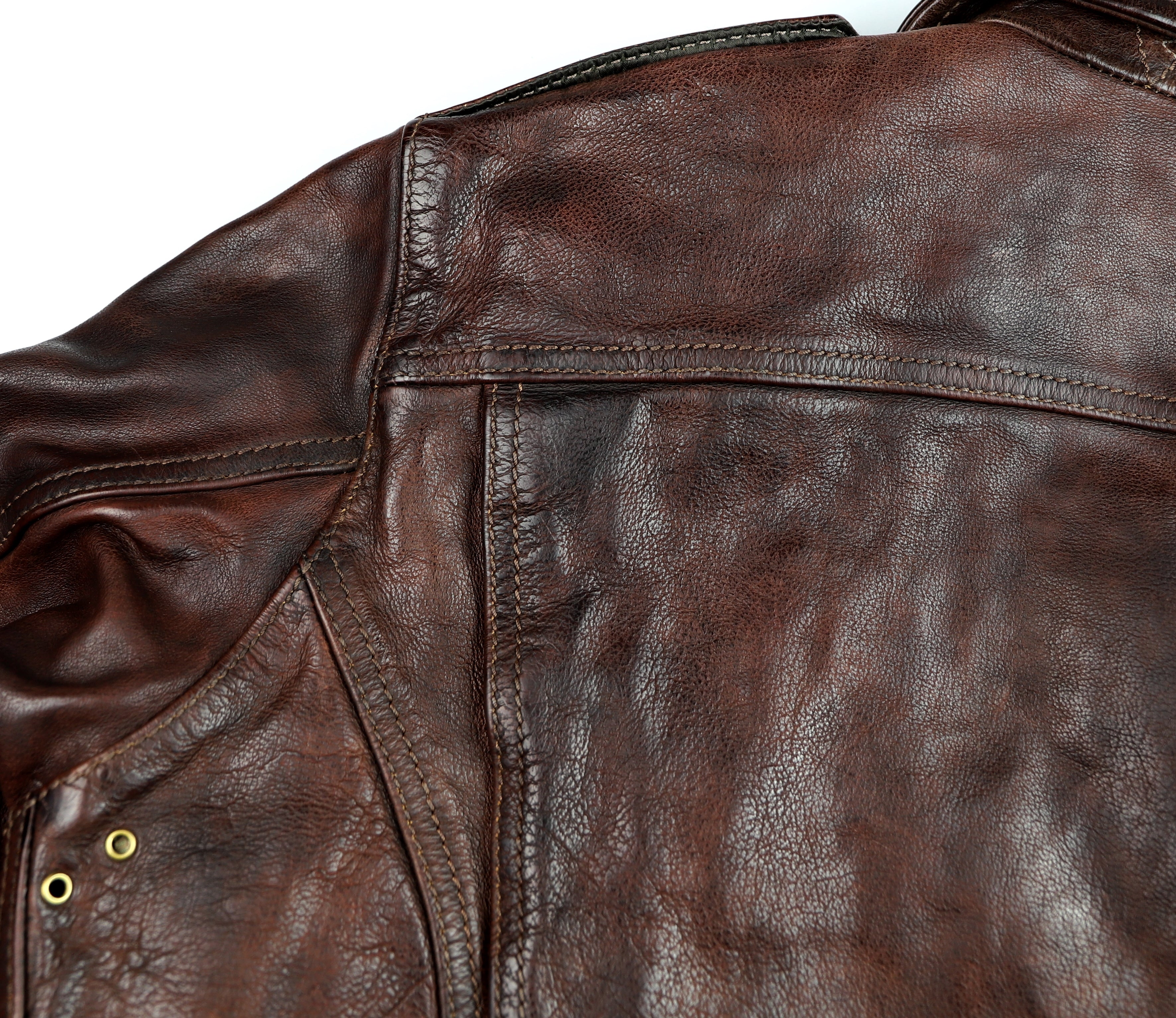 Thedi Atlas Deluxe Half Belt, size Medium, Hand Dyed Cocoa Buffalo