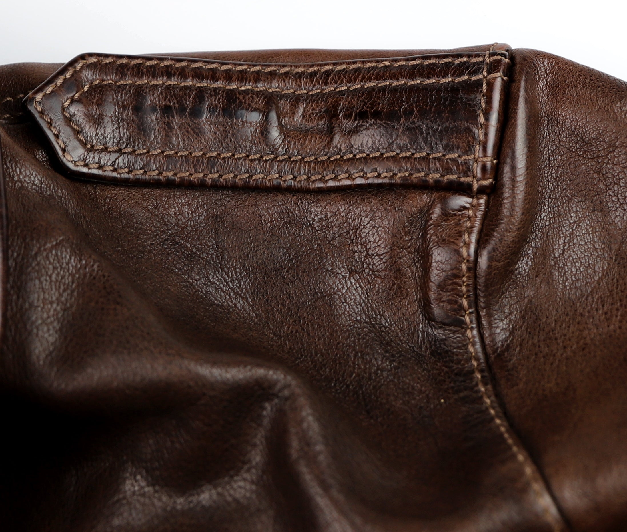 Thedi Atlas Deluxe Half Belt, size XL, Hand Dyed Cocoa Buffalo