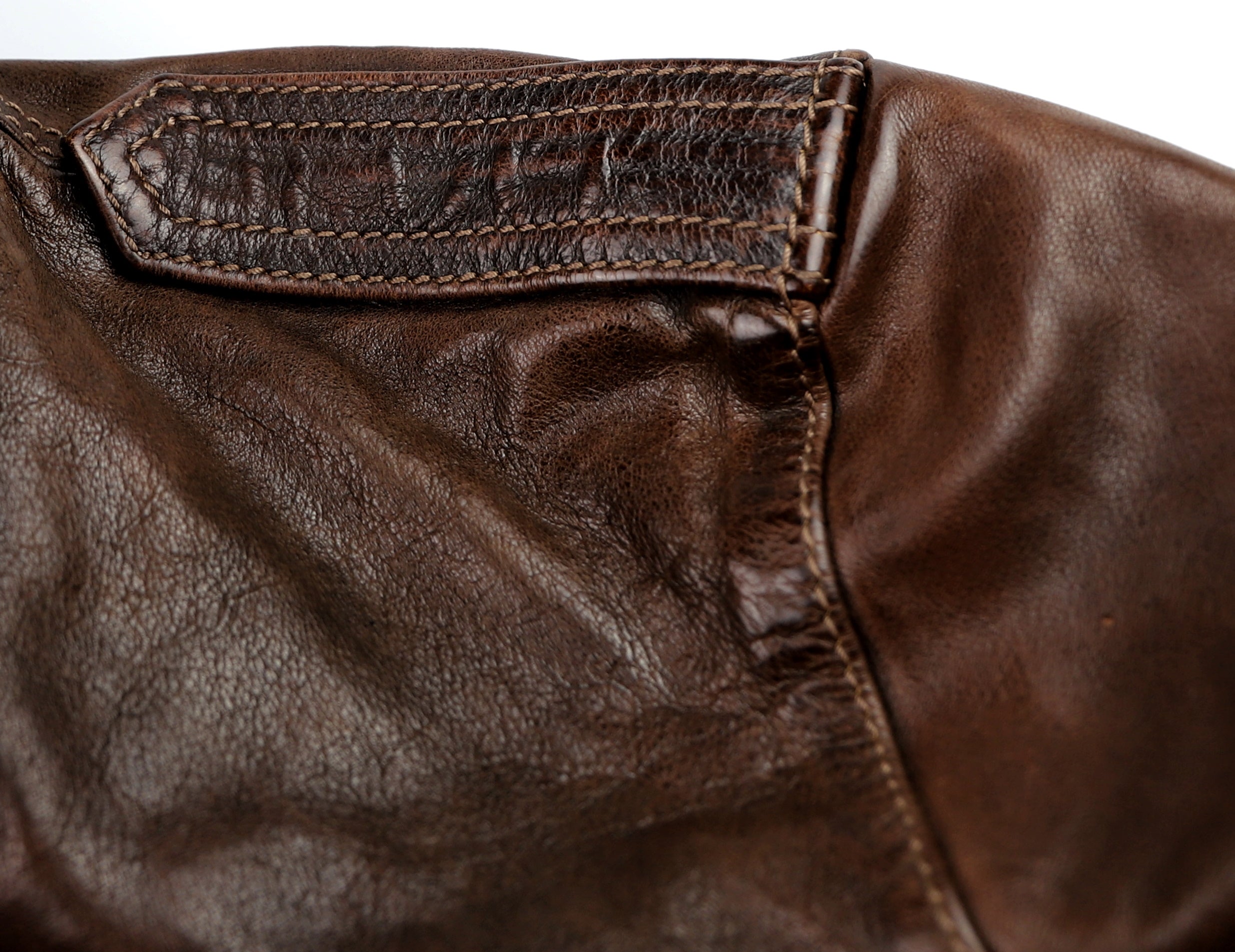 Thedi Atlas Deluxe Half Belt, size XL, Hand Dyed Cocoa Buffalo