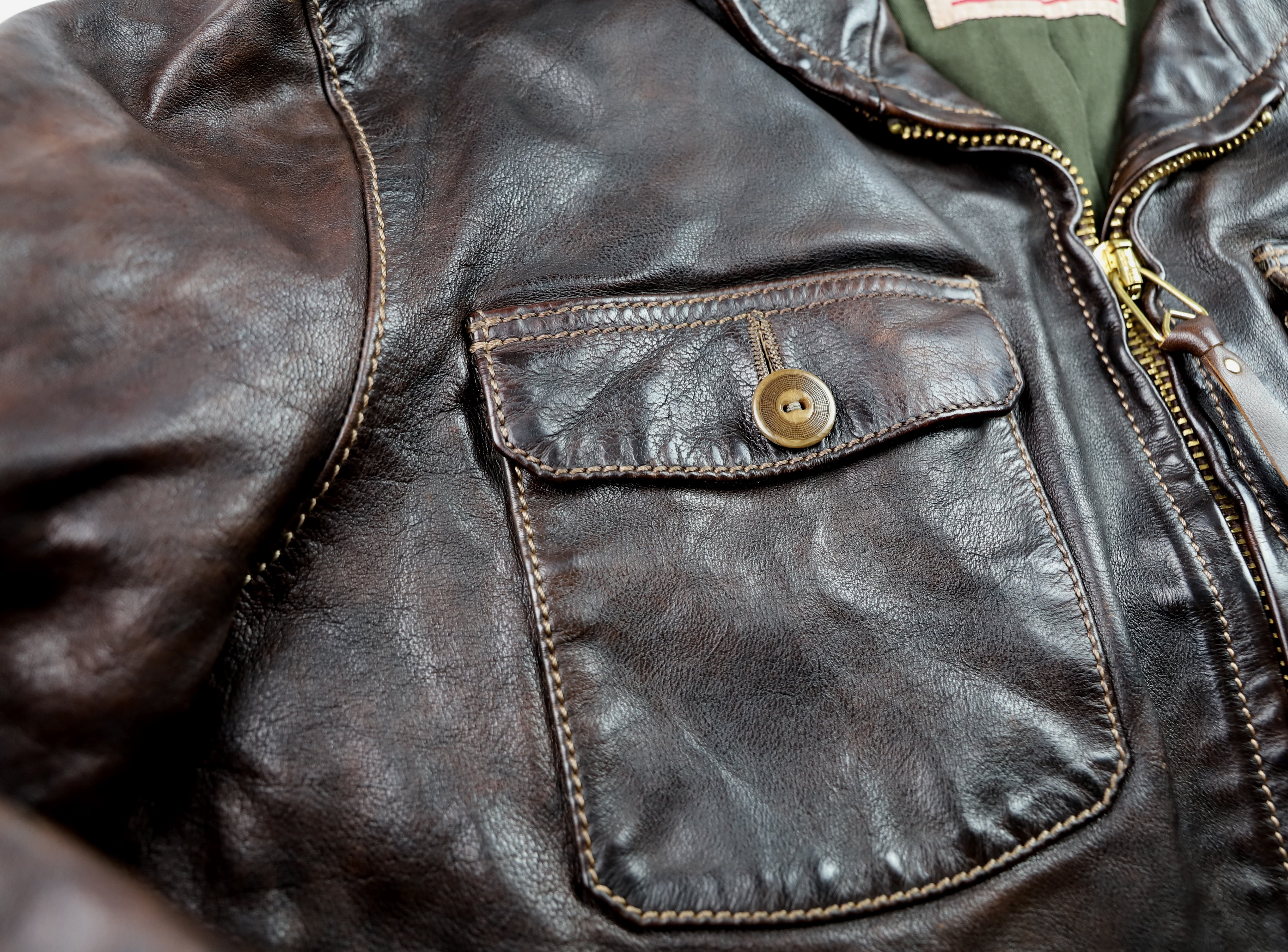 Thedi Atlas Deluxe Half Belt, size Large, Hand Dyed Cocoa Buffalo