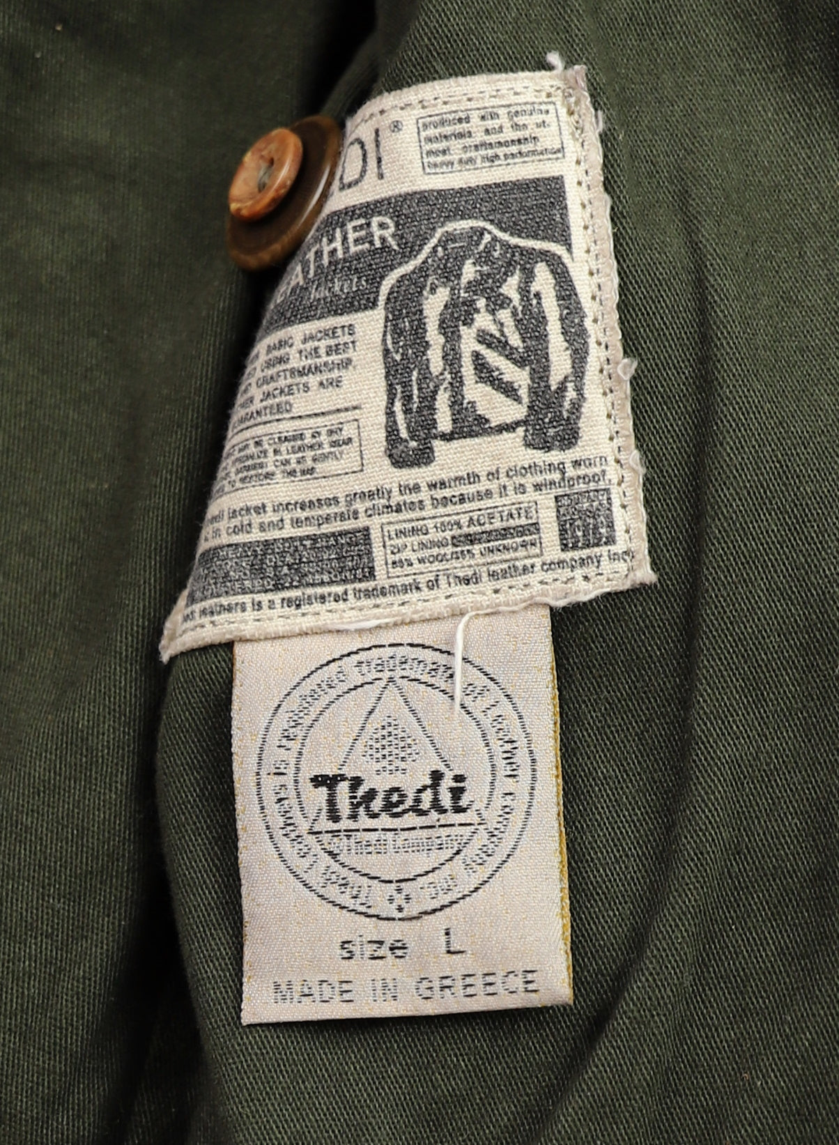 Thedi Atlas Deluxe Half Belt, size Large, Hand Dyed Cocoa Buffalo