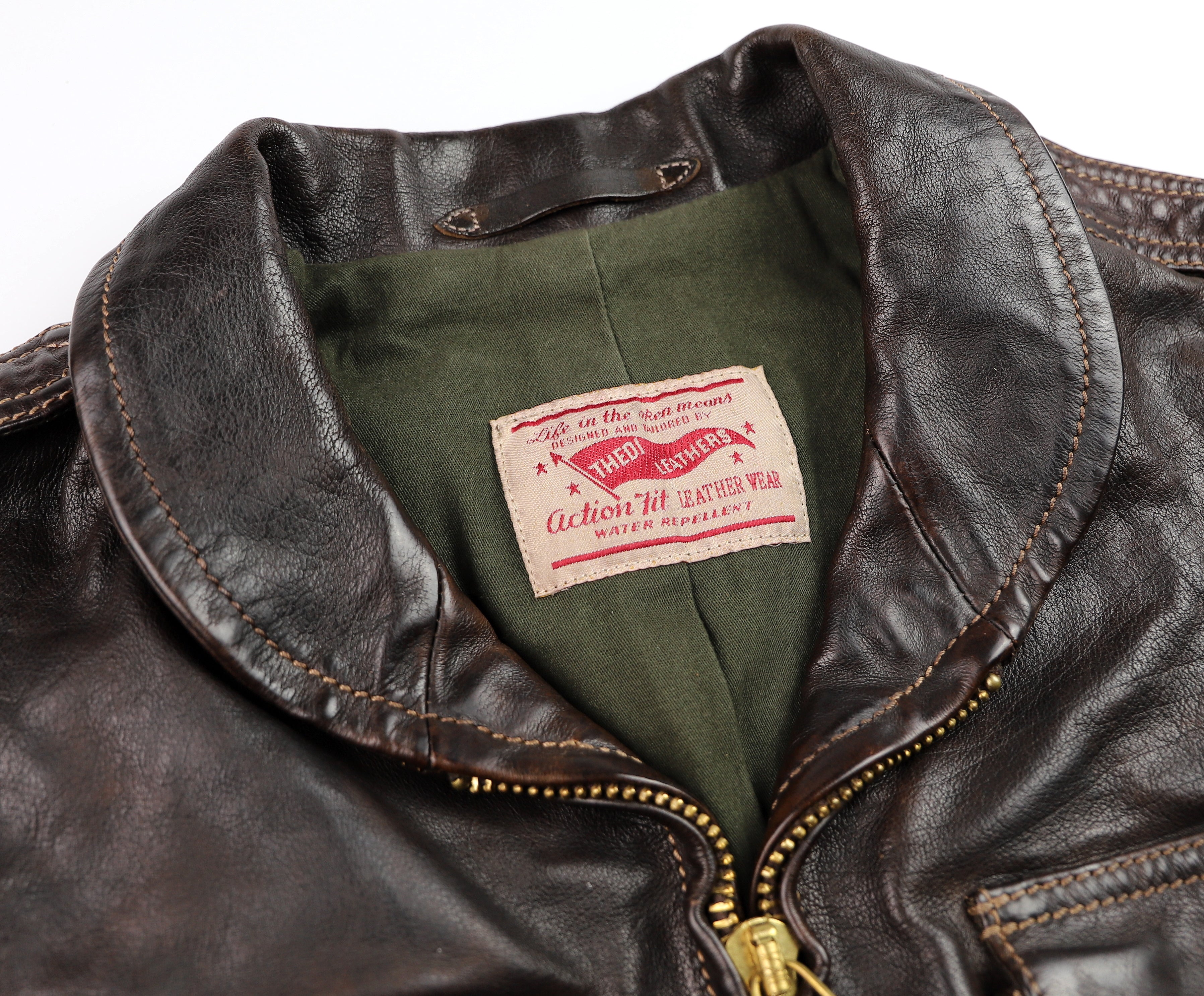 Thedi Atlas Deluxe Half Belt, size Large, Hand Dyed Cocoa Buffalo