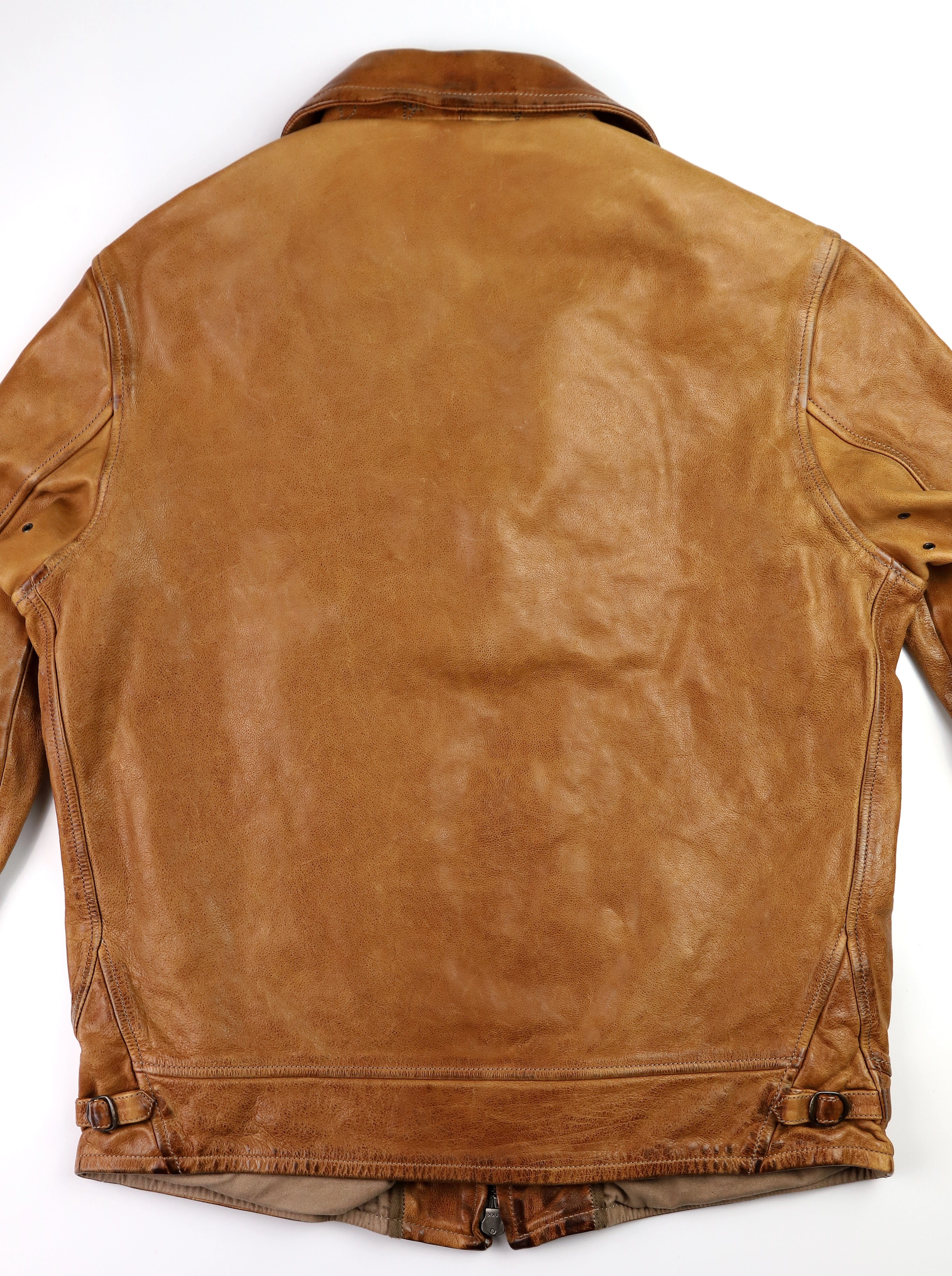 Thedi Markos Zip-Up Shawl Collar Jacket, size Large, Cuoio Buffalo