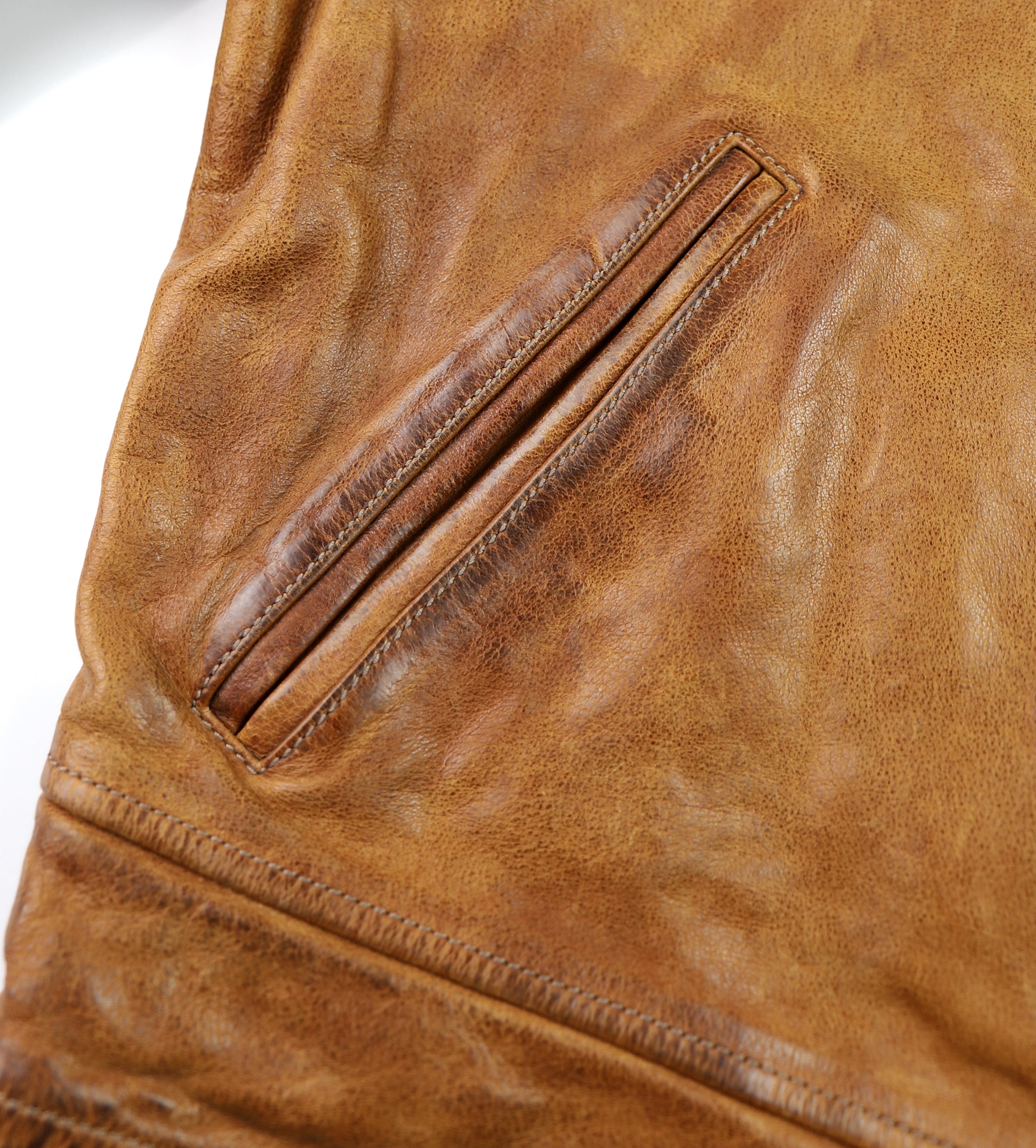 Thedi Markos Zip-Up Shawl Collar Jacket, size Large, Cuoio Buffalo