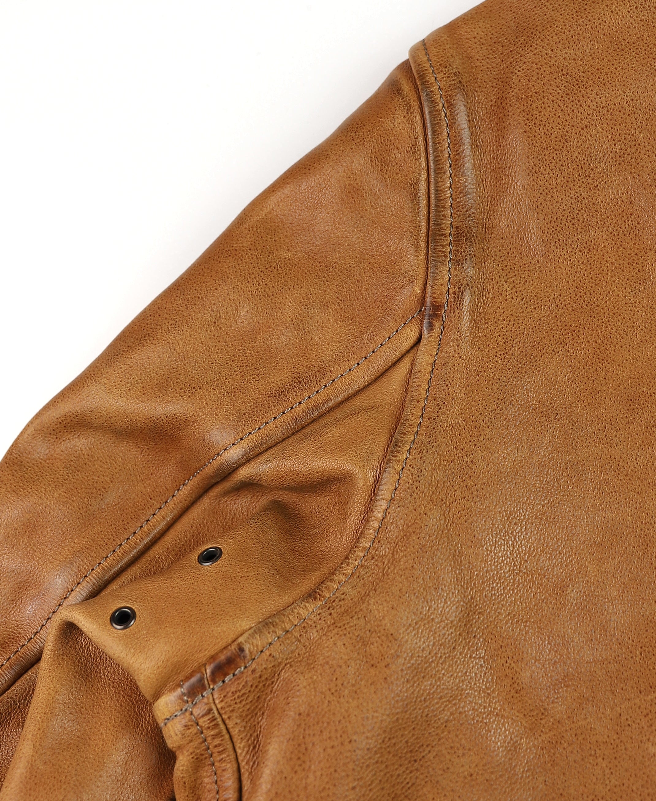 Thedi Markos Zip-Up Shawl Collar Jacket, size Large, Cuoio Buffalo