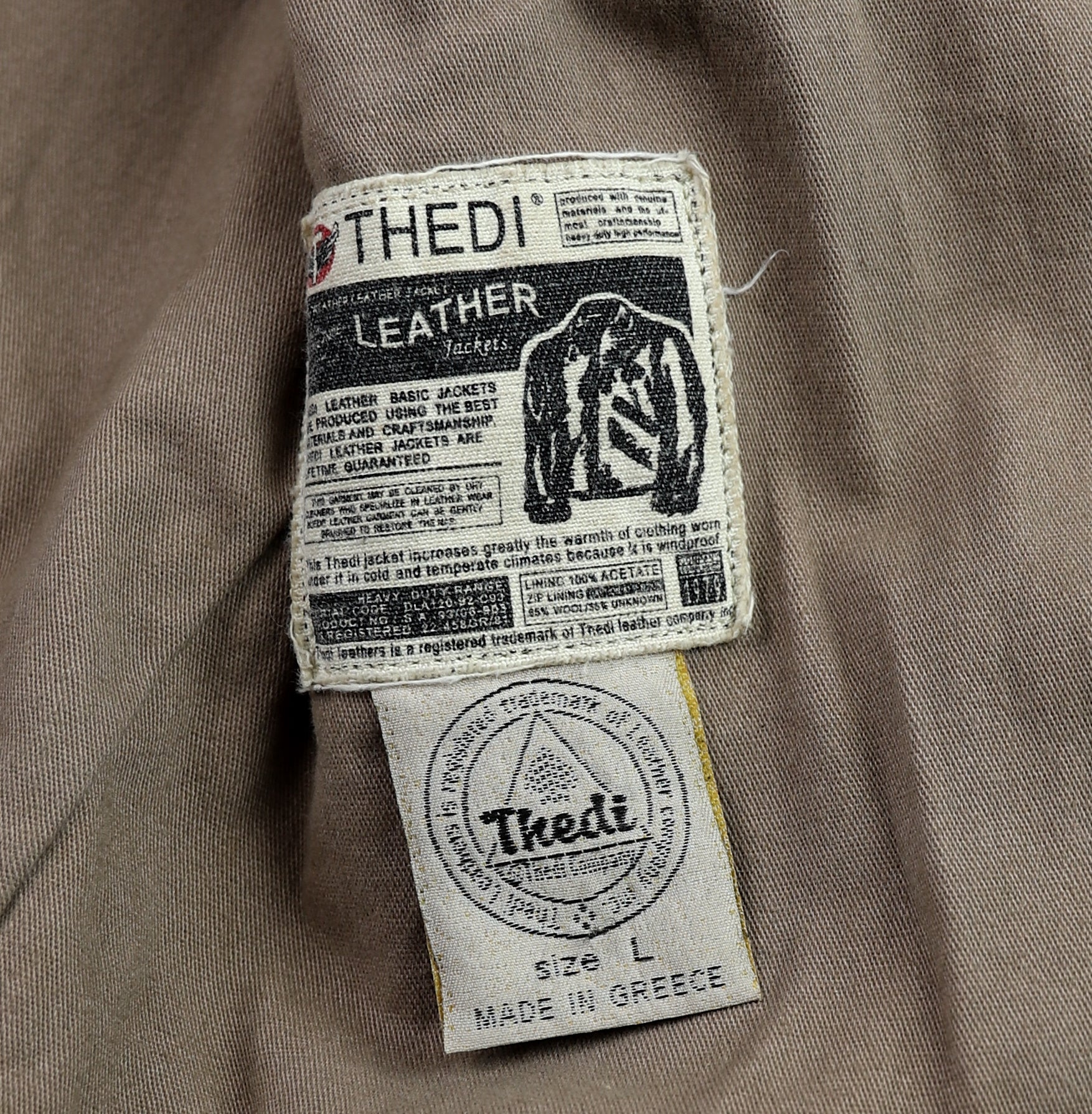 Thedi Markos Zip-Up Shawl Collar Jacket, size Large, Cuoio Buffalo