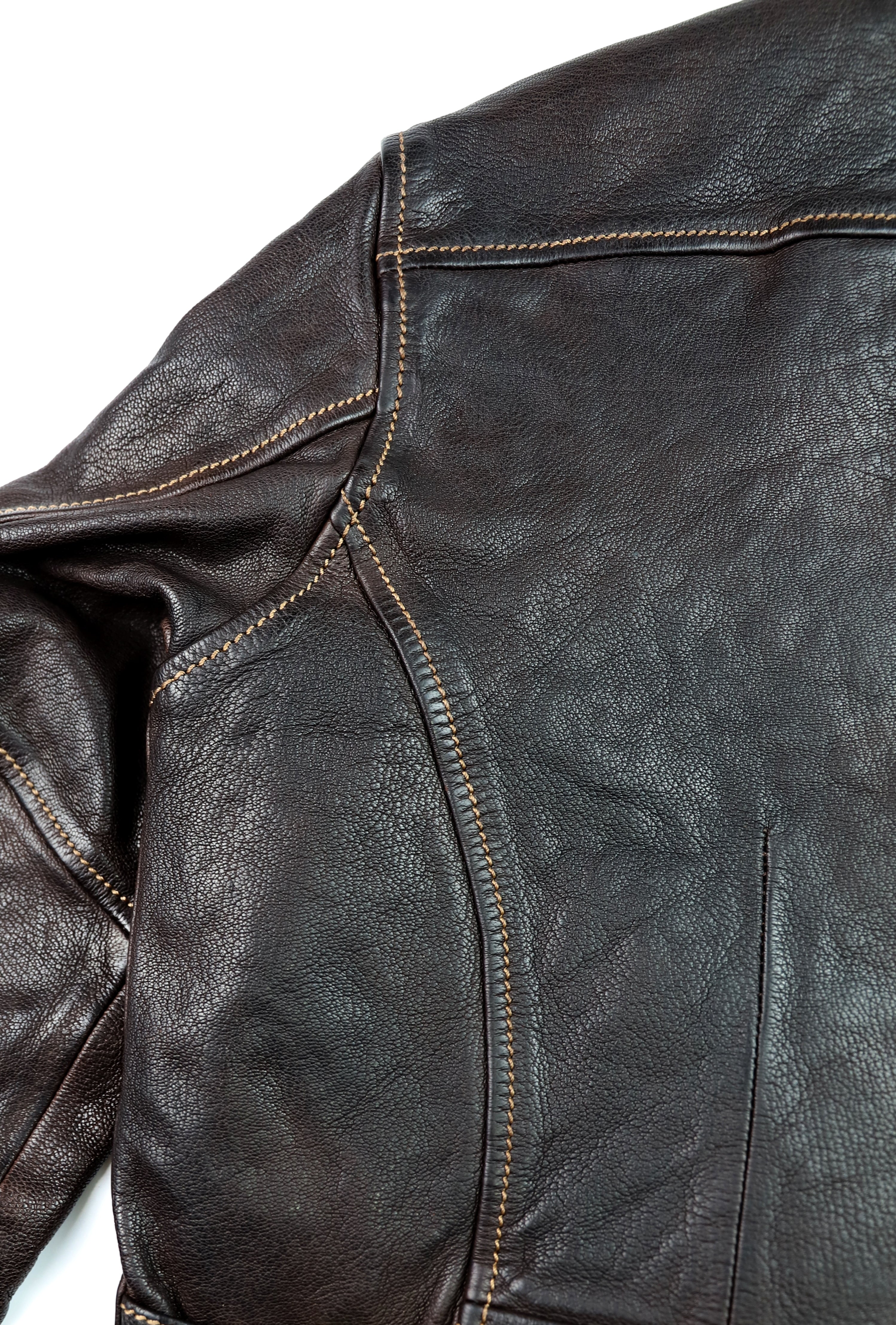 Thedi Evander Crosszip Half Belt, size Medium, Brown Goatskin