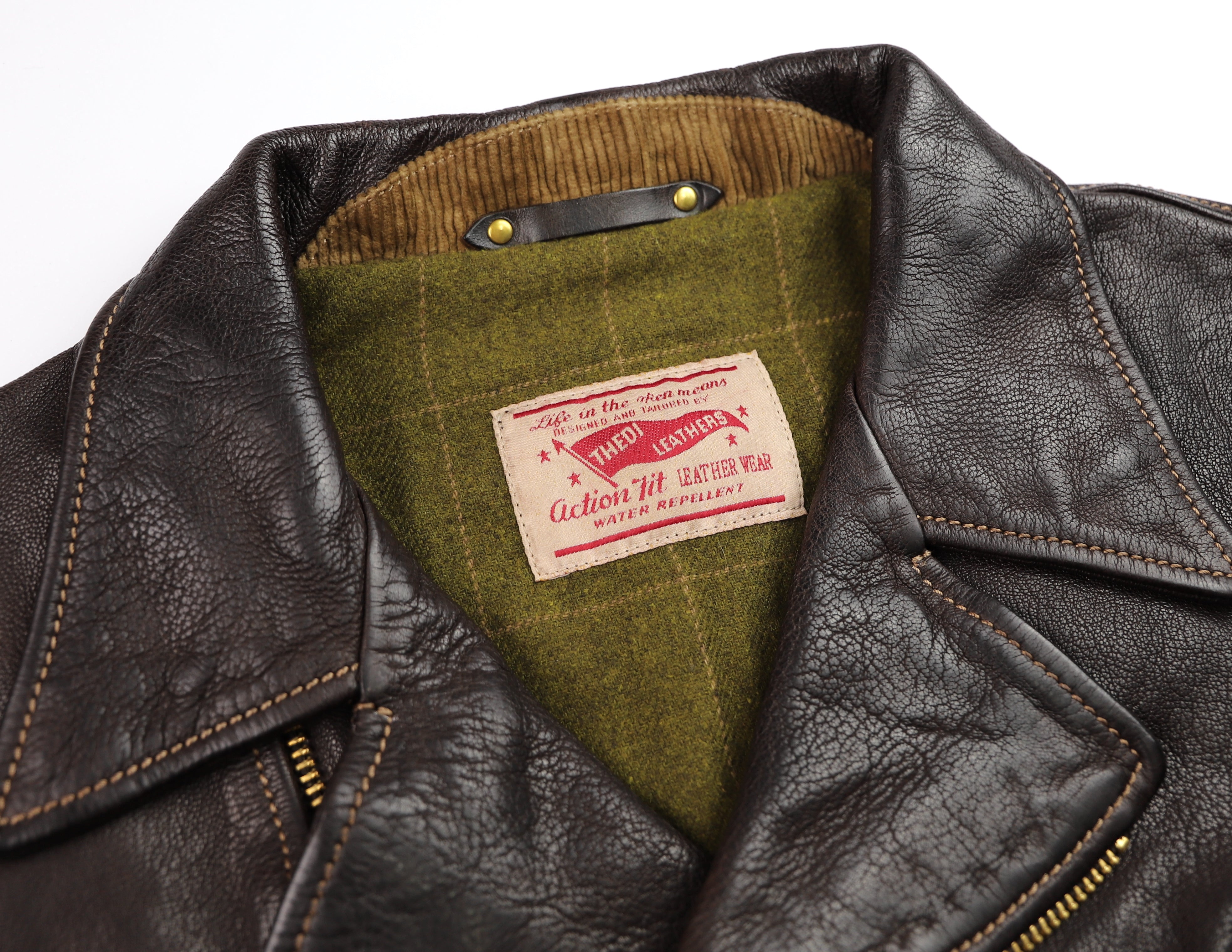 Thedi Evander Crosszip Half Belt, size Medium, Brown Goatskin