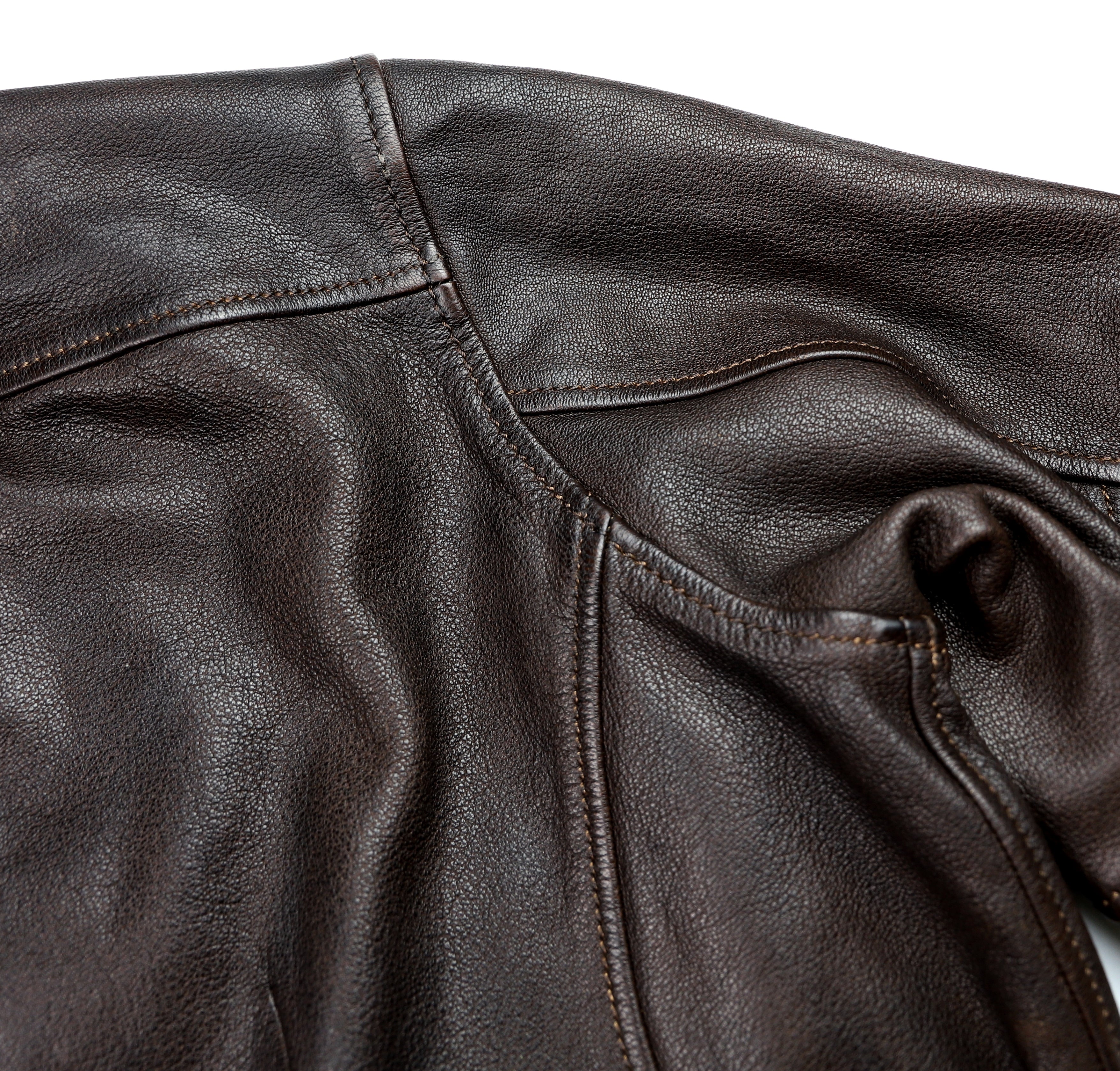 Thedi Evander Crosszip Half Belt, size Medium, Brown Goatskin