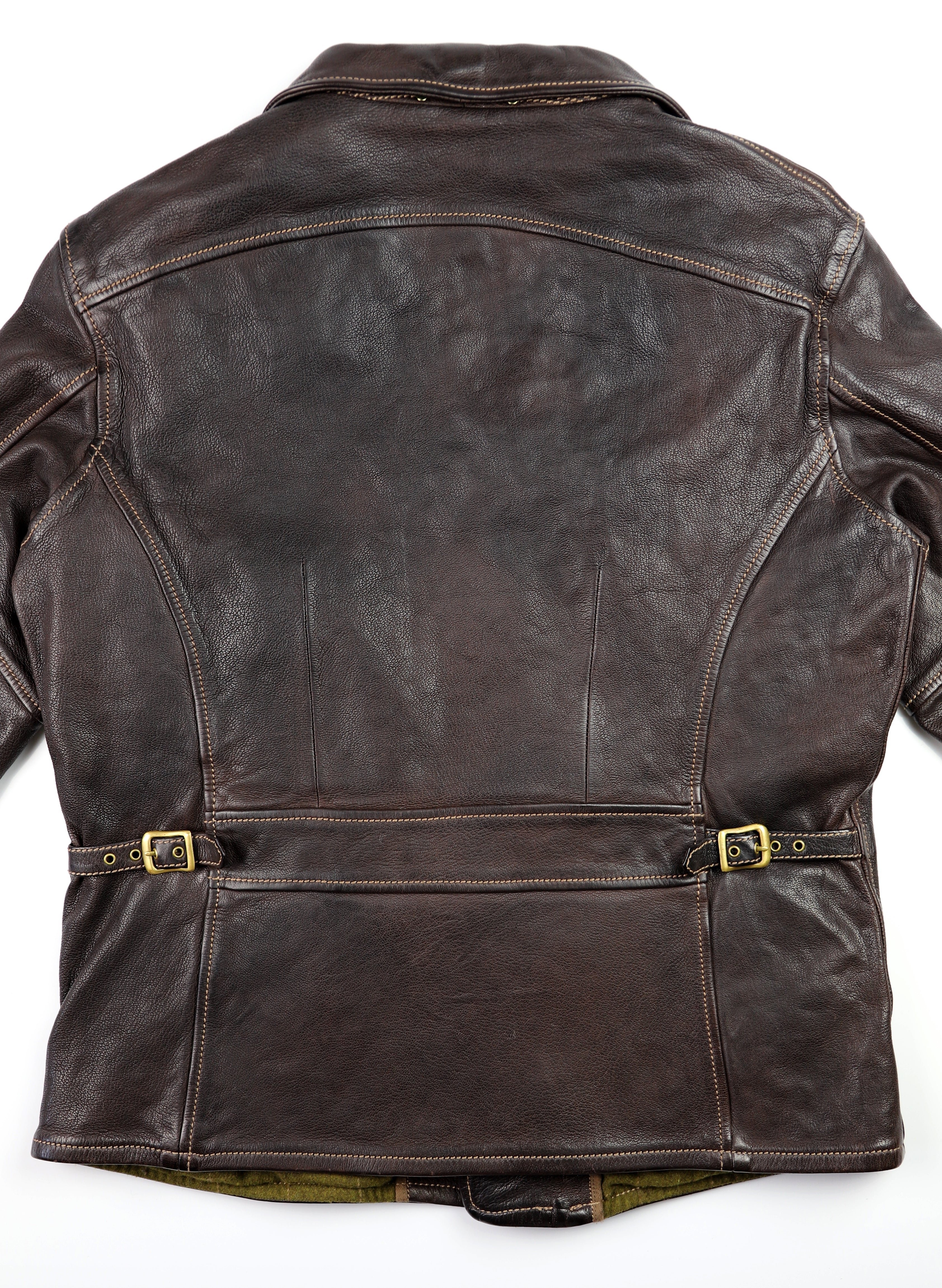 Thedi Evander Crosszip Half Belt, size XL, Brown Goatskin