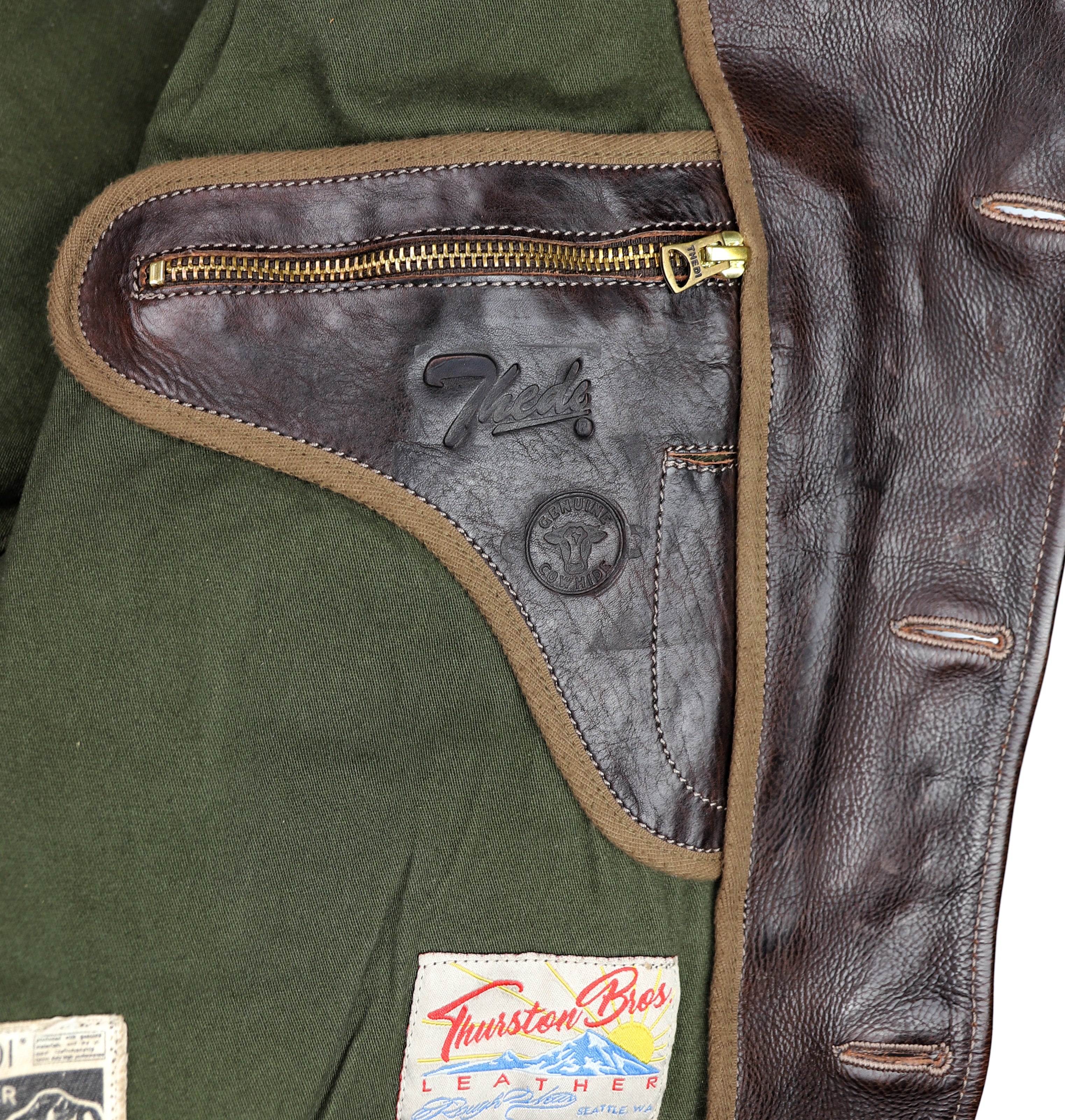 Thedi Hektor Half Belt, size XL, Brown Canneto Cowhide