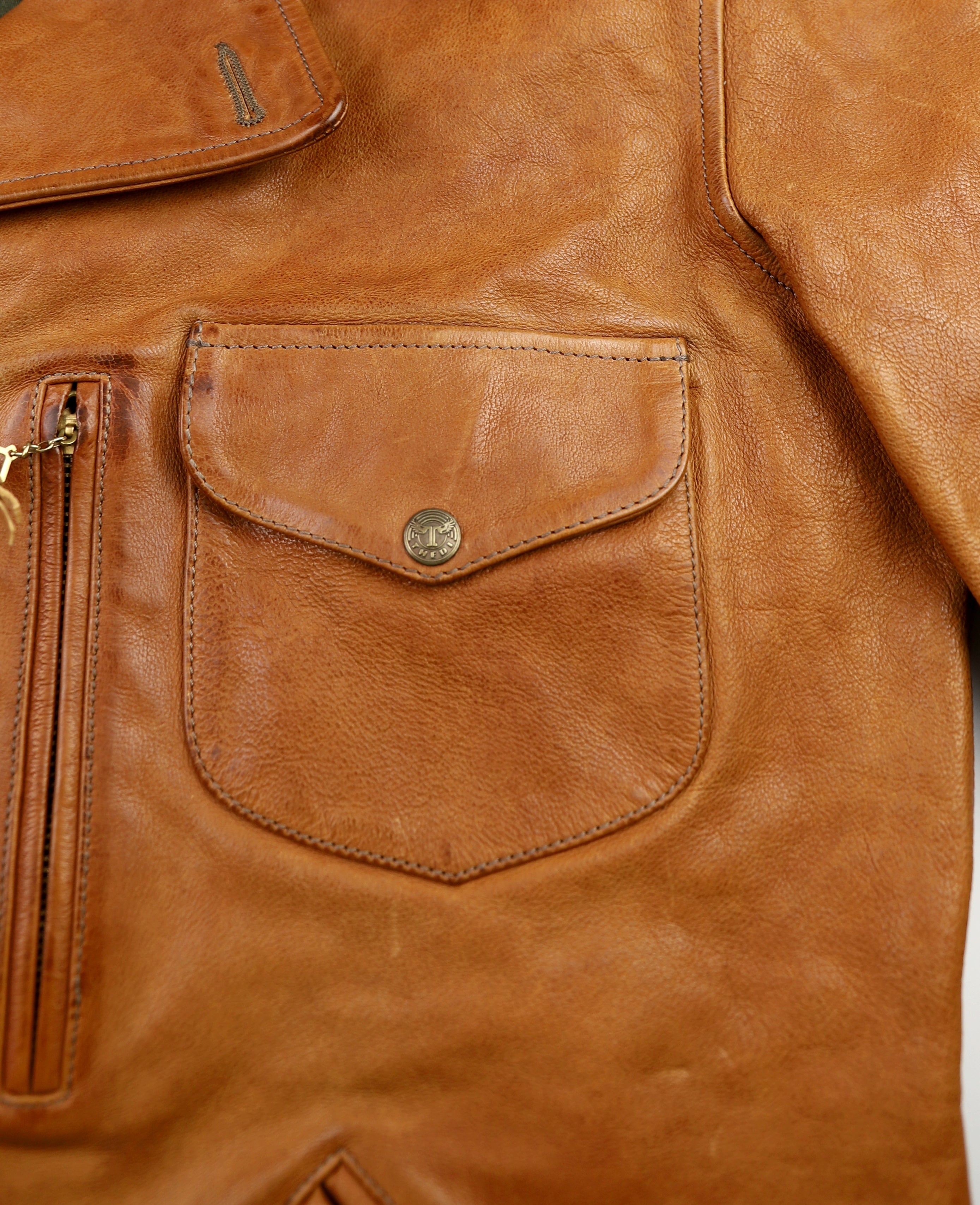 Thedi Hektor Half Belt, size XXL, Cognac Buffalo