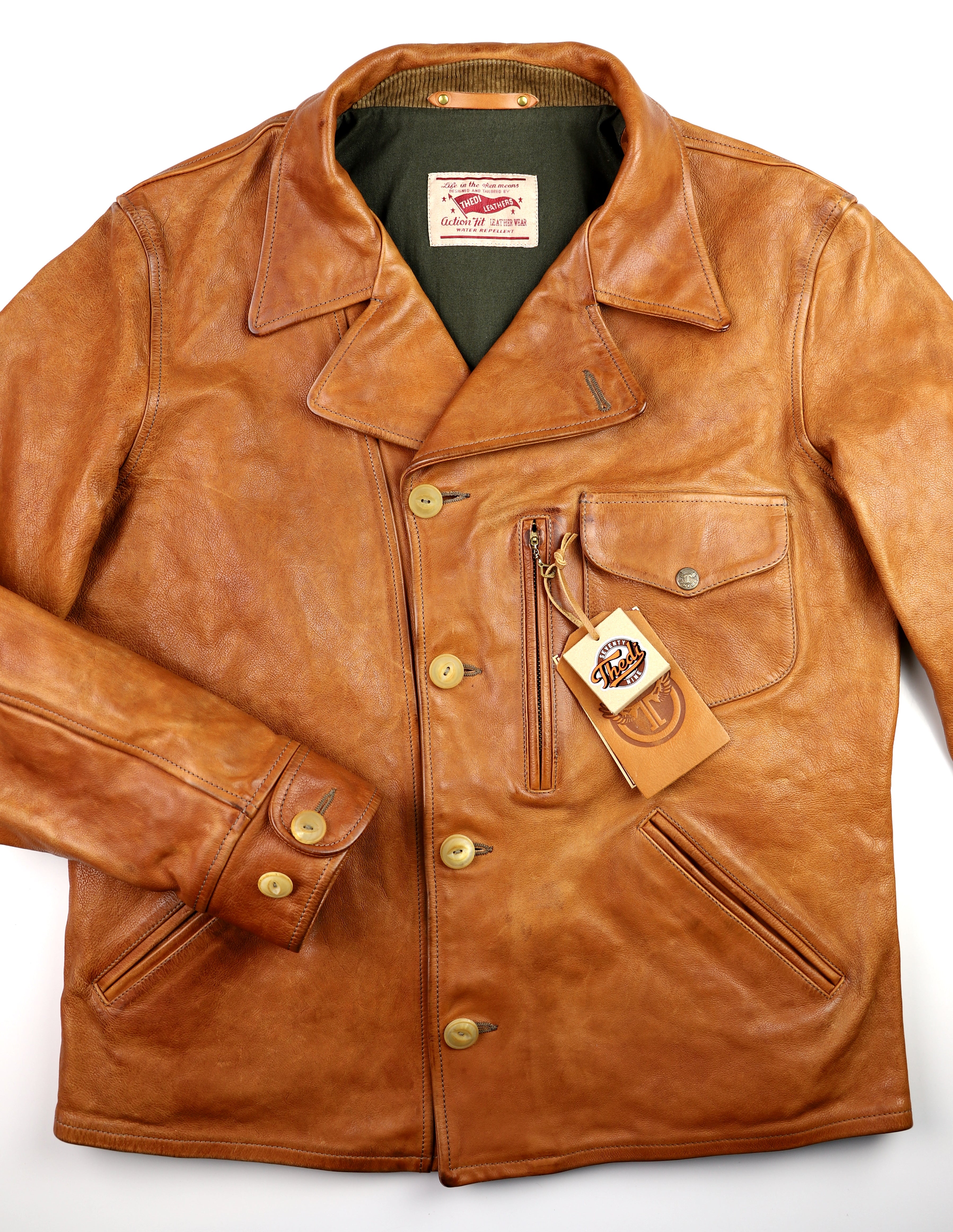 Thedi Hektor Half Belt, size XXL, Cognac Buffalo