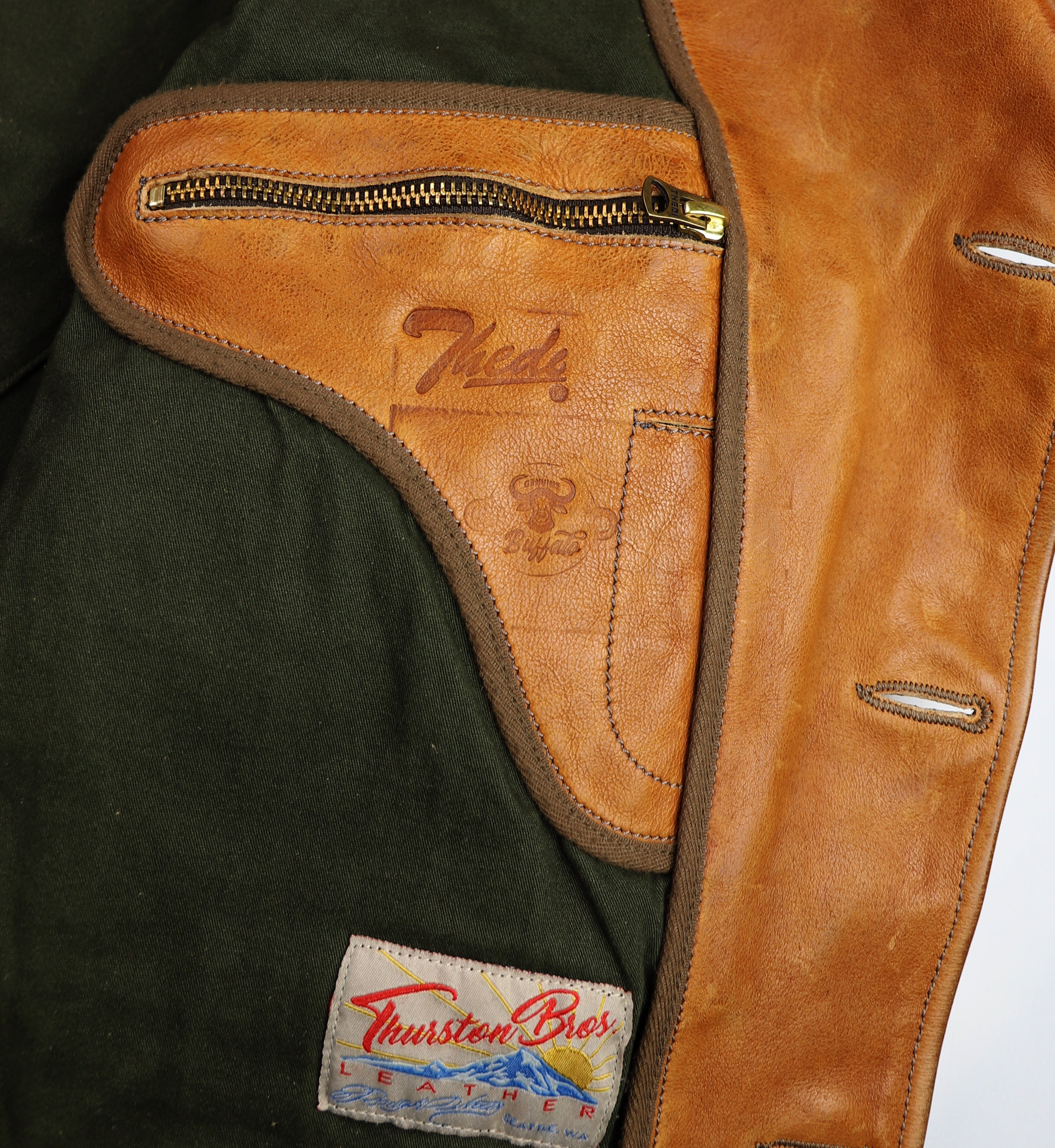 Thedi Hektor Half Belt, size XXL, Cognac Buffalo