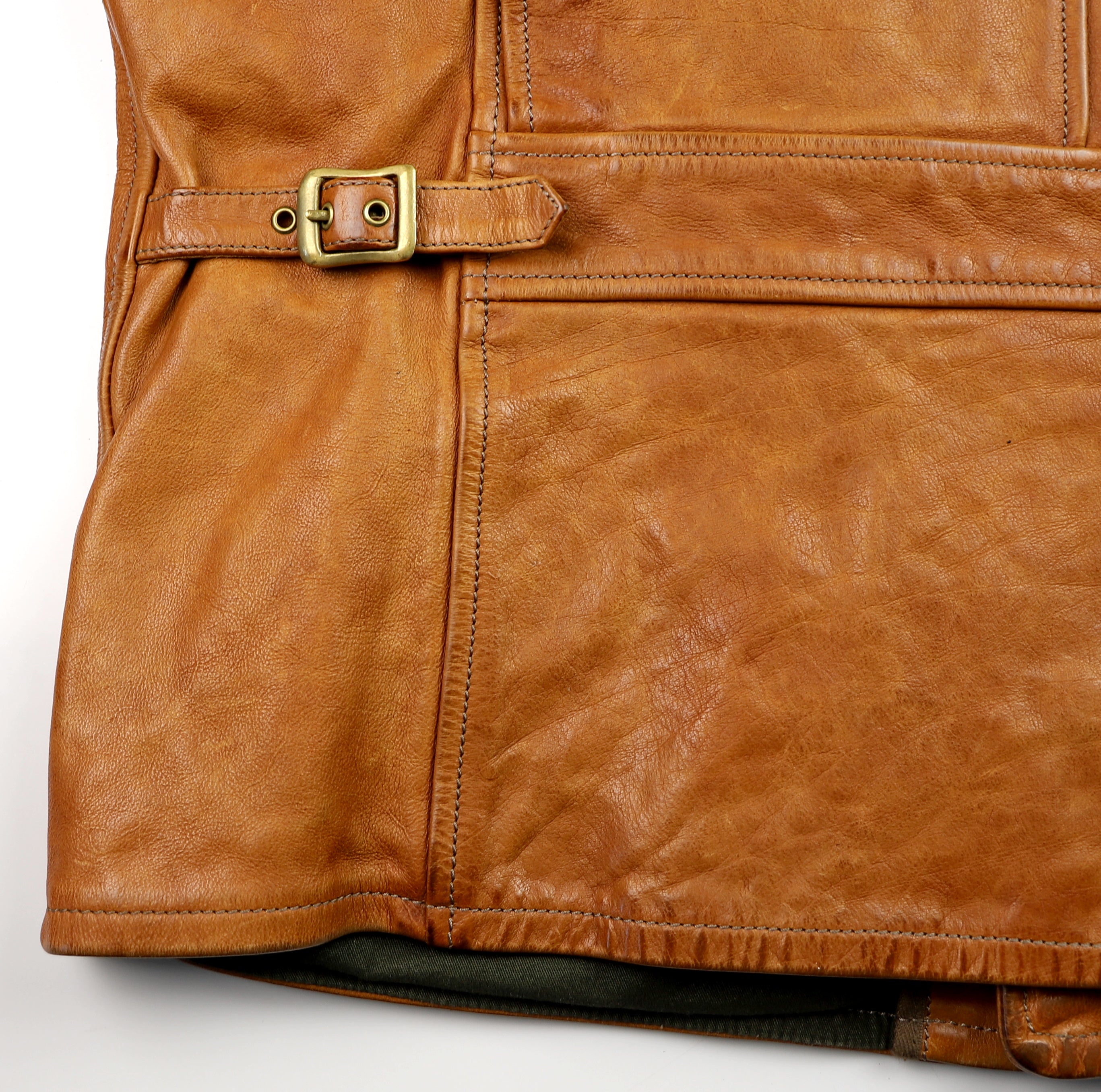 Thedi Hektor Half Belt, size XXL, Cognac Buffalo