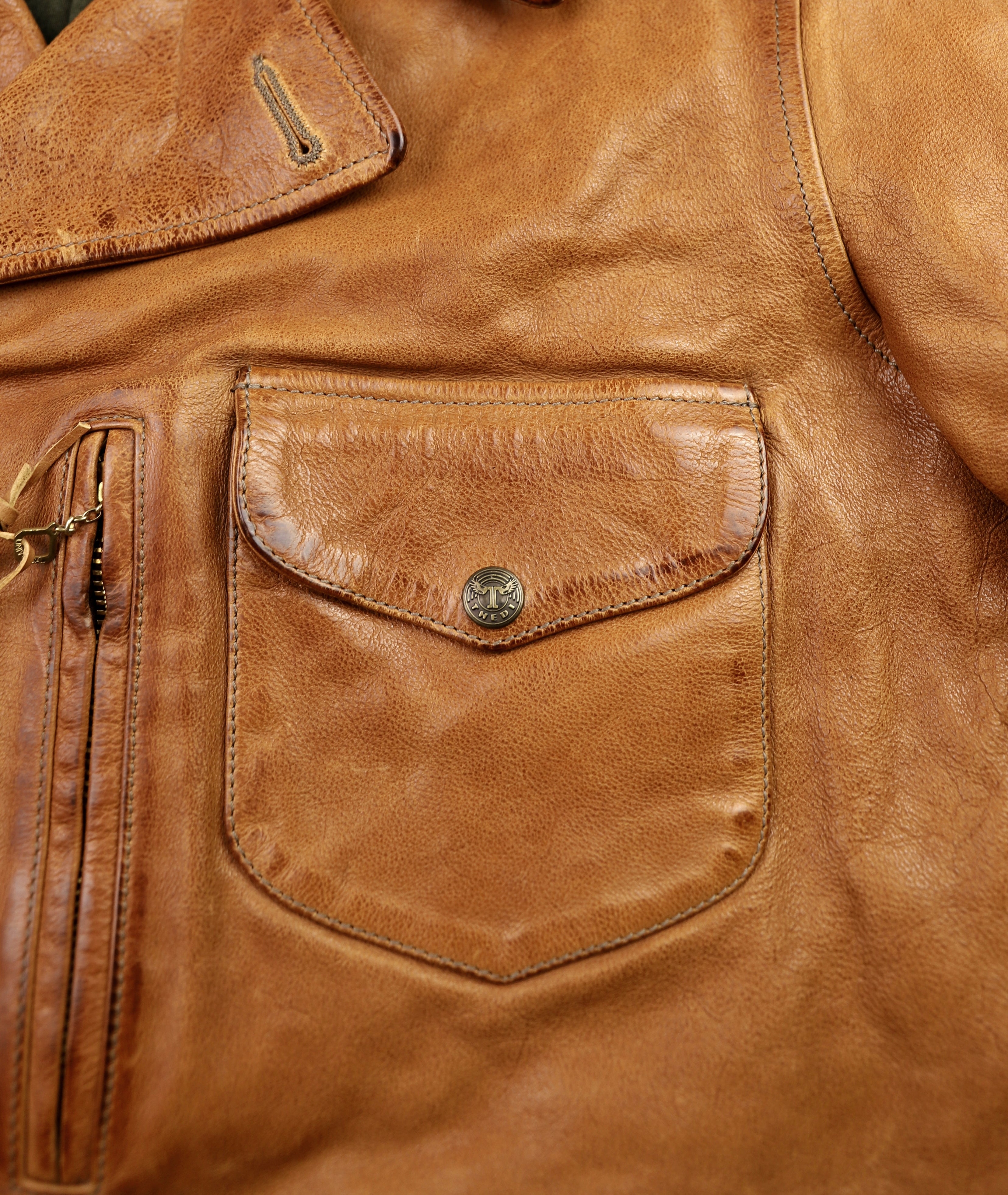 Thedi Hektor Half Belt, size XXL, Cognac Buffalo