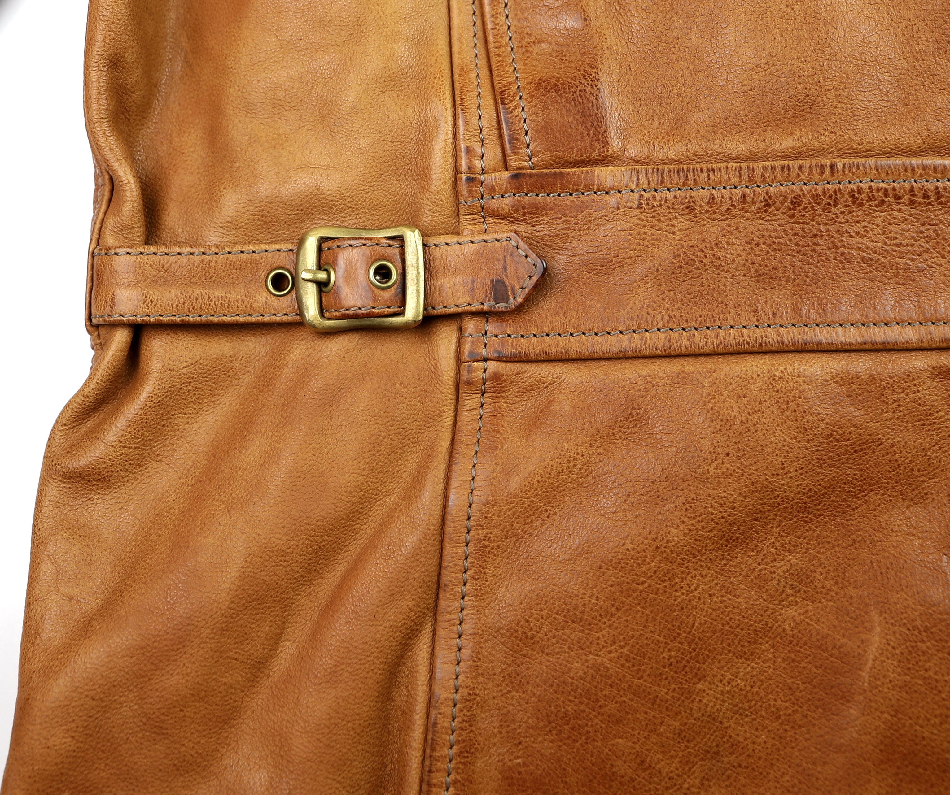 Thedi Hektor Half Belt, size XXL, Cognac Buffalo
