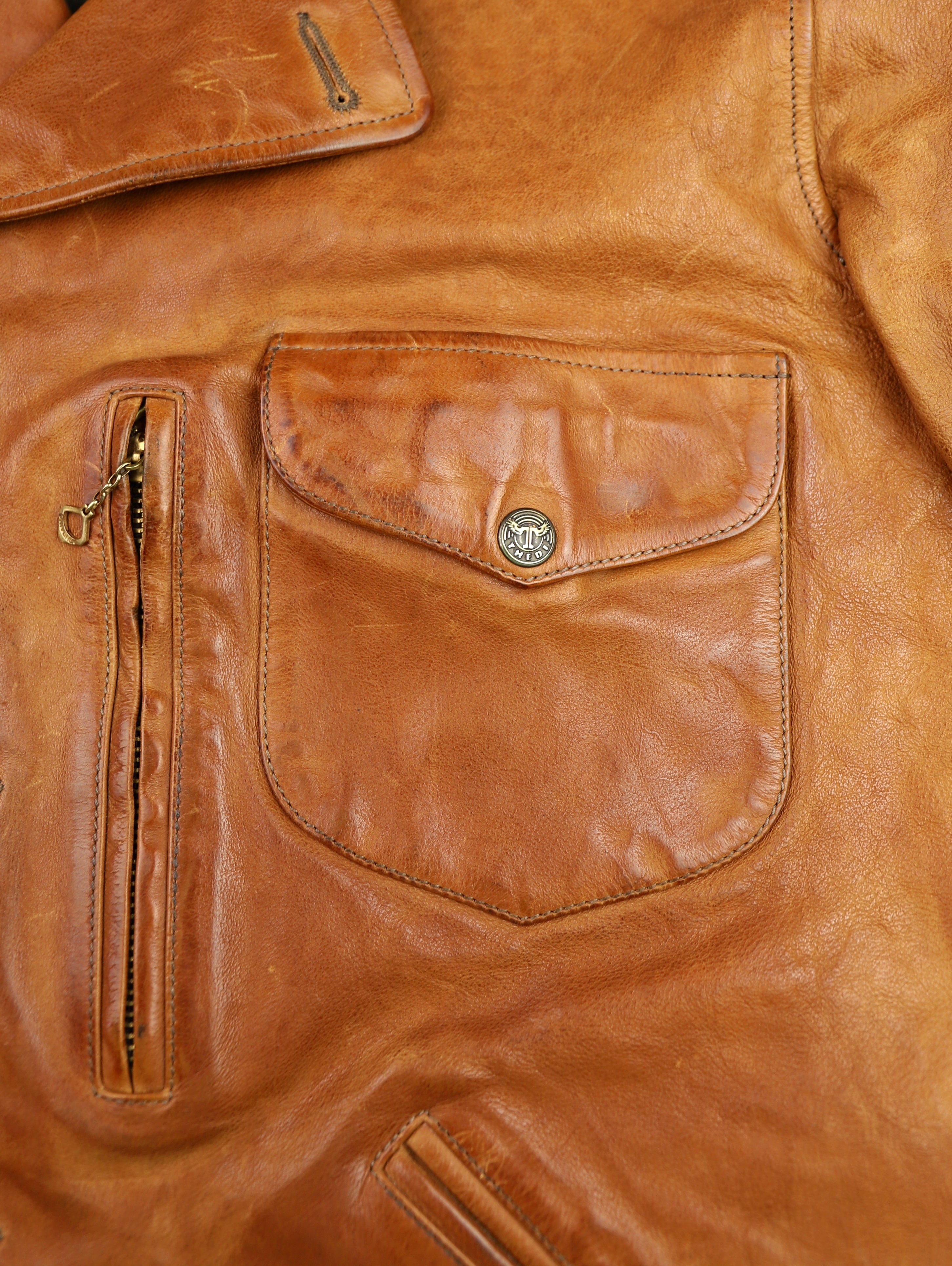 Gently Worn Thedi Hektor Half Belt, size XXL, Cognac Buffalo