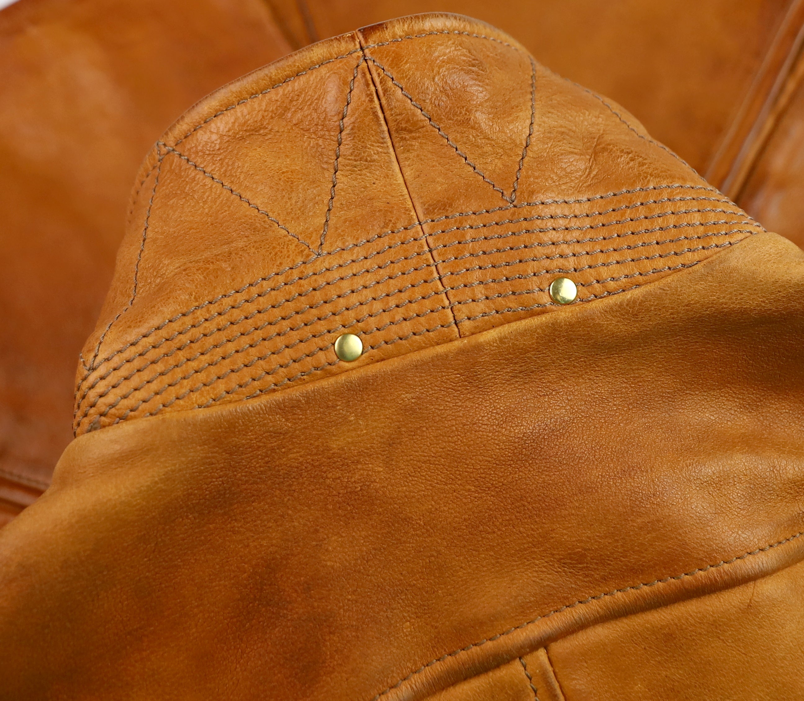 Thedi Hektor Half Belt, size Large, Cognac Buffalo