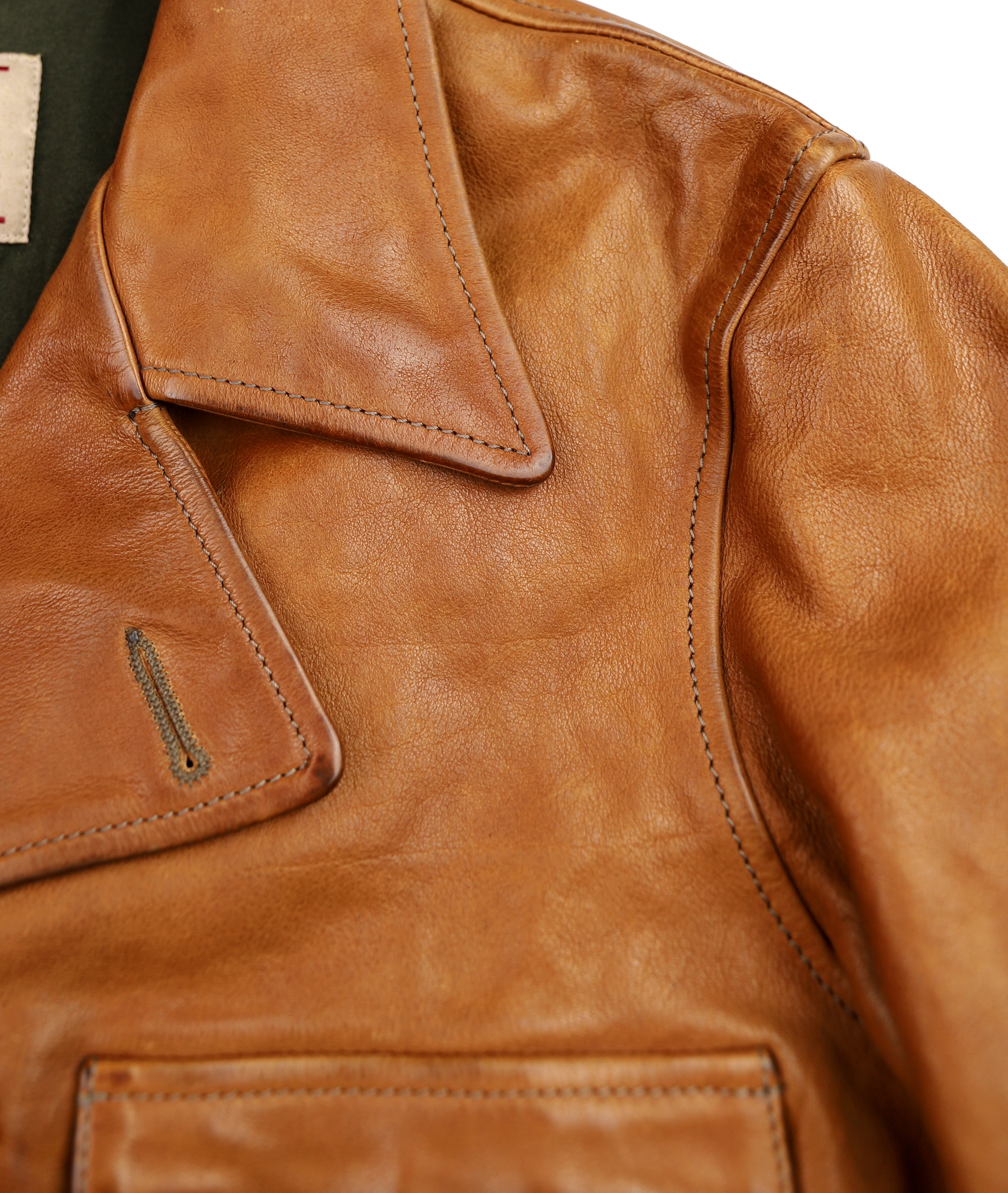 Thedi Hektor Half Belt, size Large, Cognac Buffalo