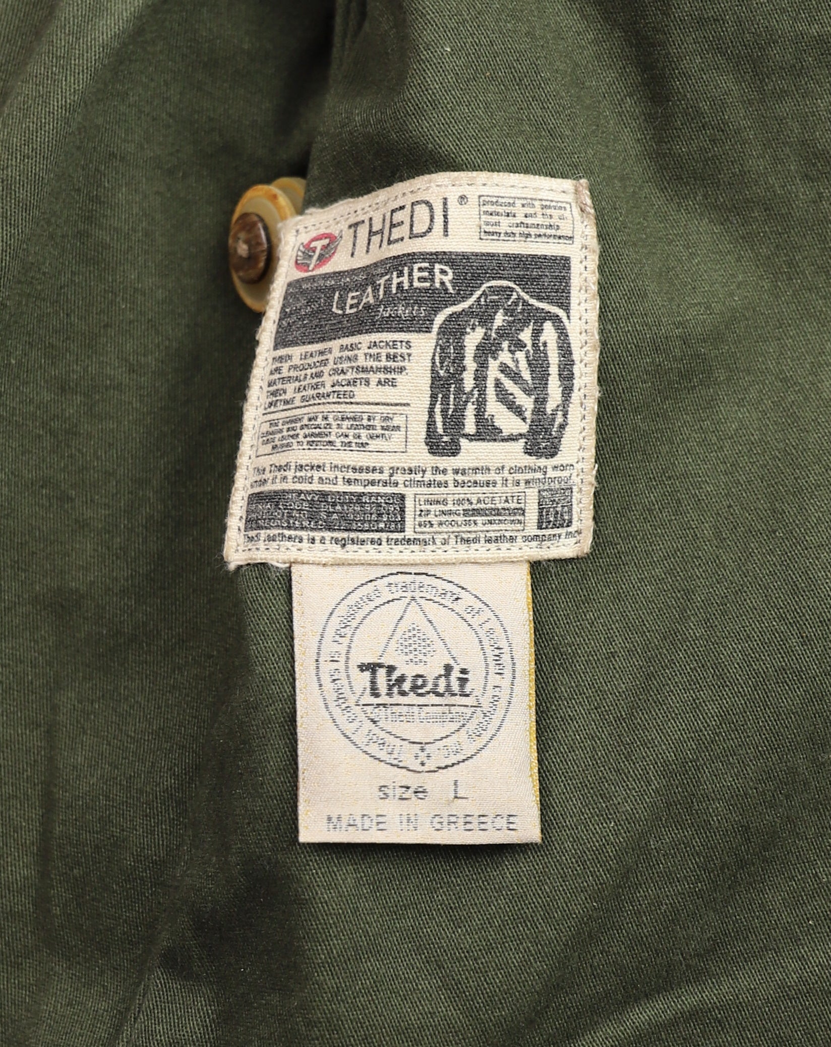 Thedi Hektor Half Belt, size Large, Cognac Buffalo