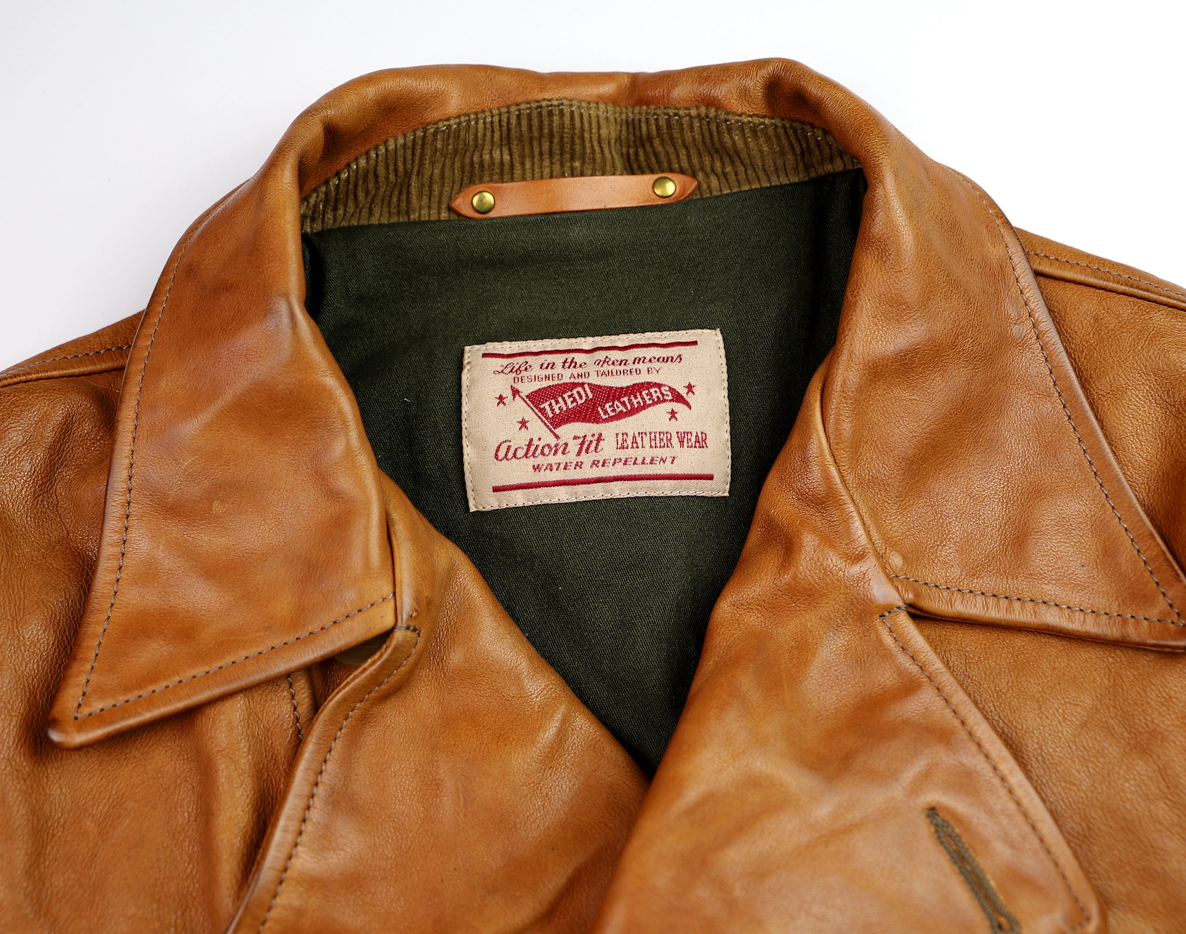 Thedi Hektor Half Belt, size Medium, Cognac Buffalo