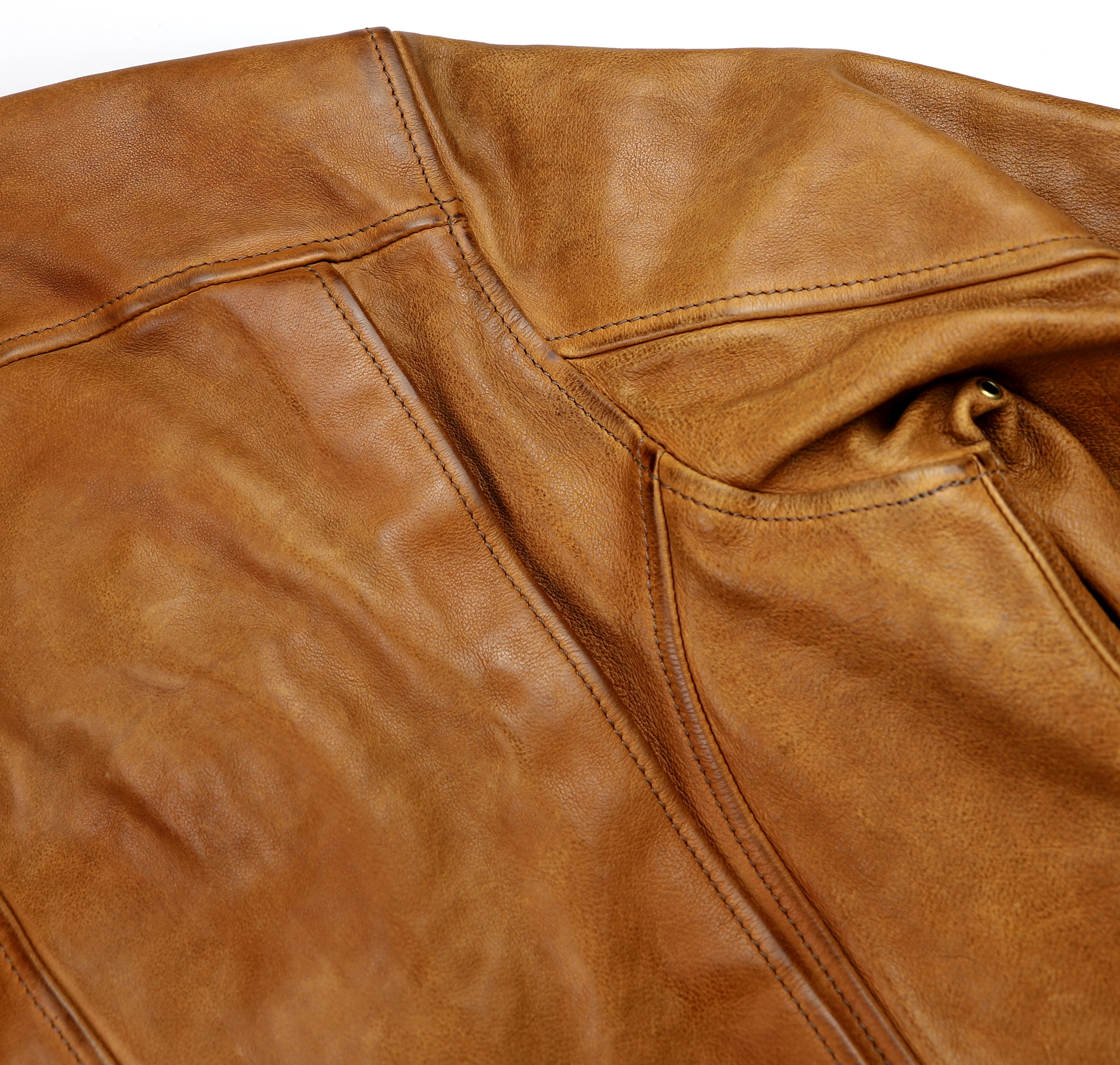 Thedi Hektor Half Belt, size Medium, Cognac Buffalo