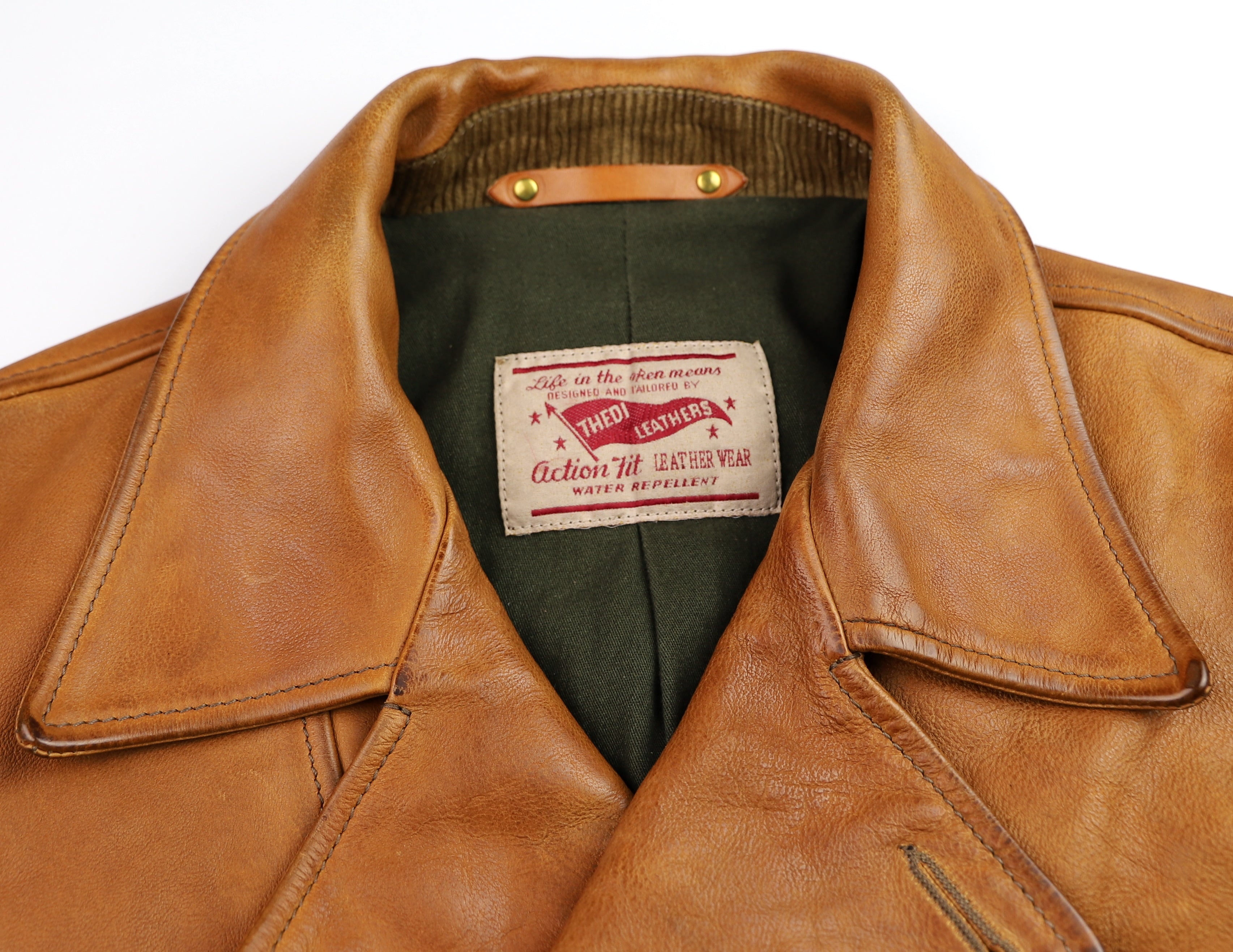 Thedi Hektor Half Belt, size Medium, Cognac Buffalo