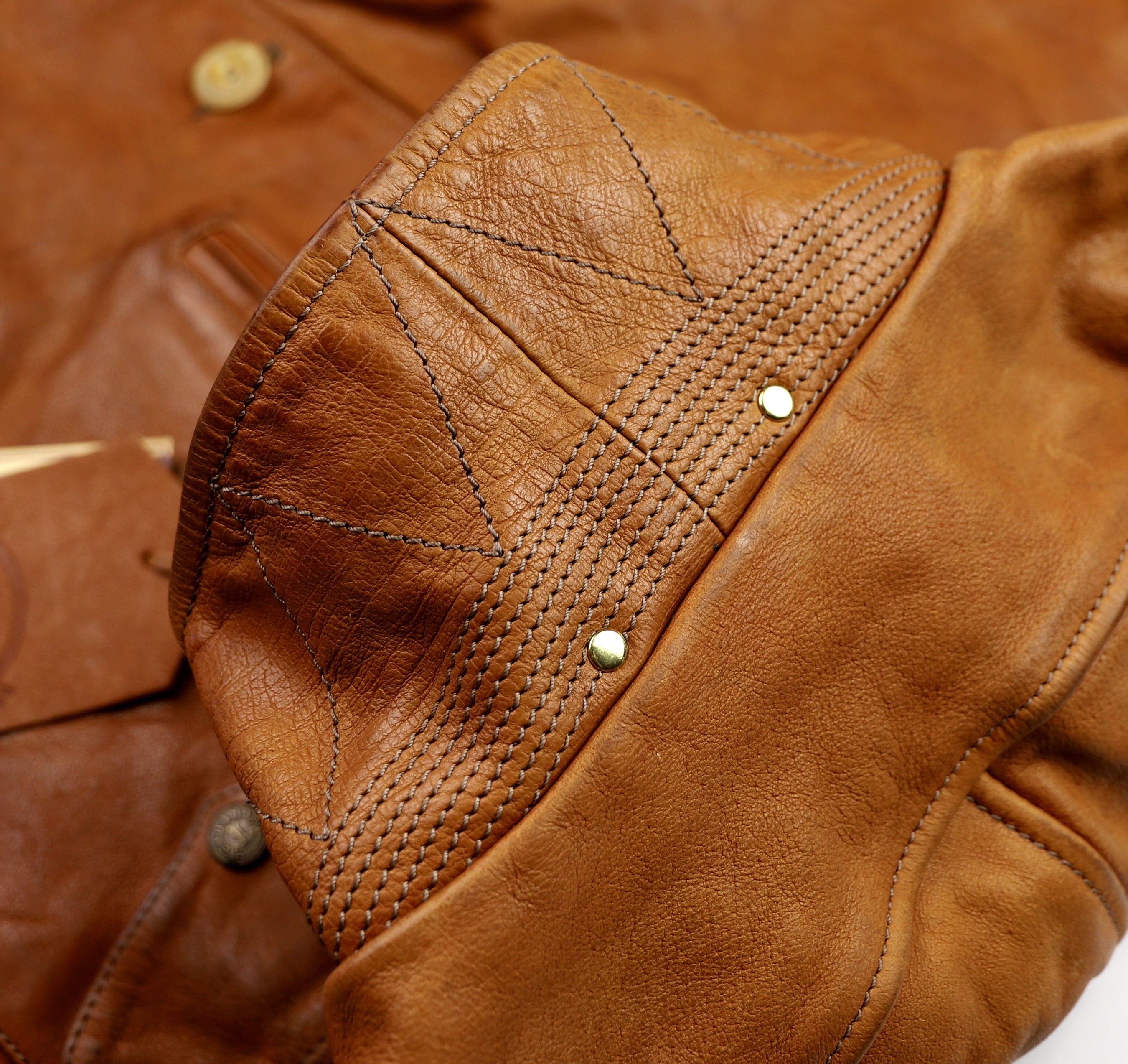 Thedi Hektor Half Belt, size XL, Cognac Buffalo